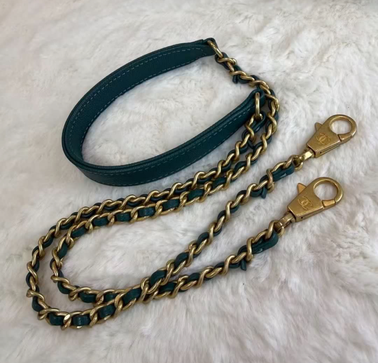 CHANEL香奈兒 Coco Handle 小號 翡翠綠金扣 荔枝紋牛皮 手柄壓花 可拆卸肩帶  經典菱格口蓋包 時尚單肩手提包 女款 現貨