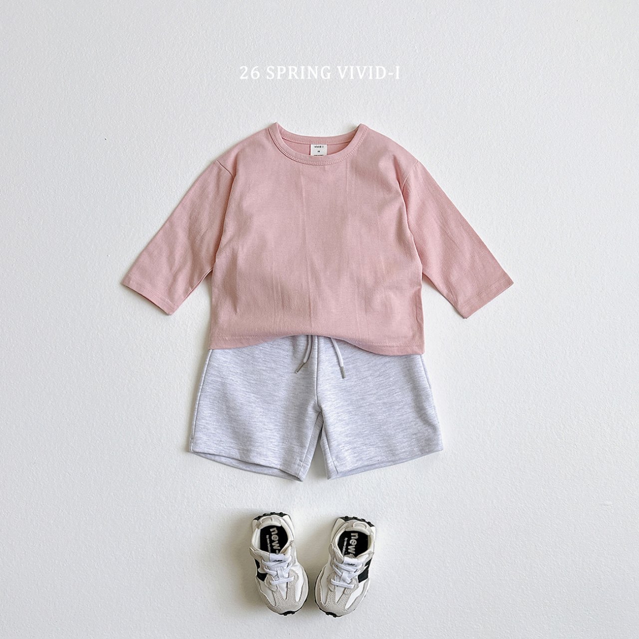 🌸預訂 韓國直送🌸🇰🇷VIVIDI四色日常寬鬆純色條紋長袖上衣套裝