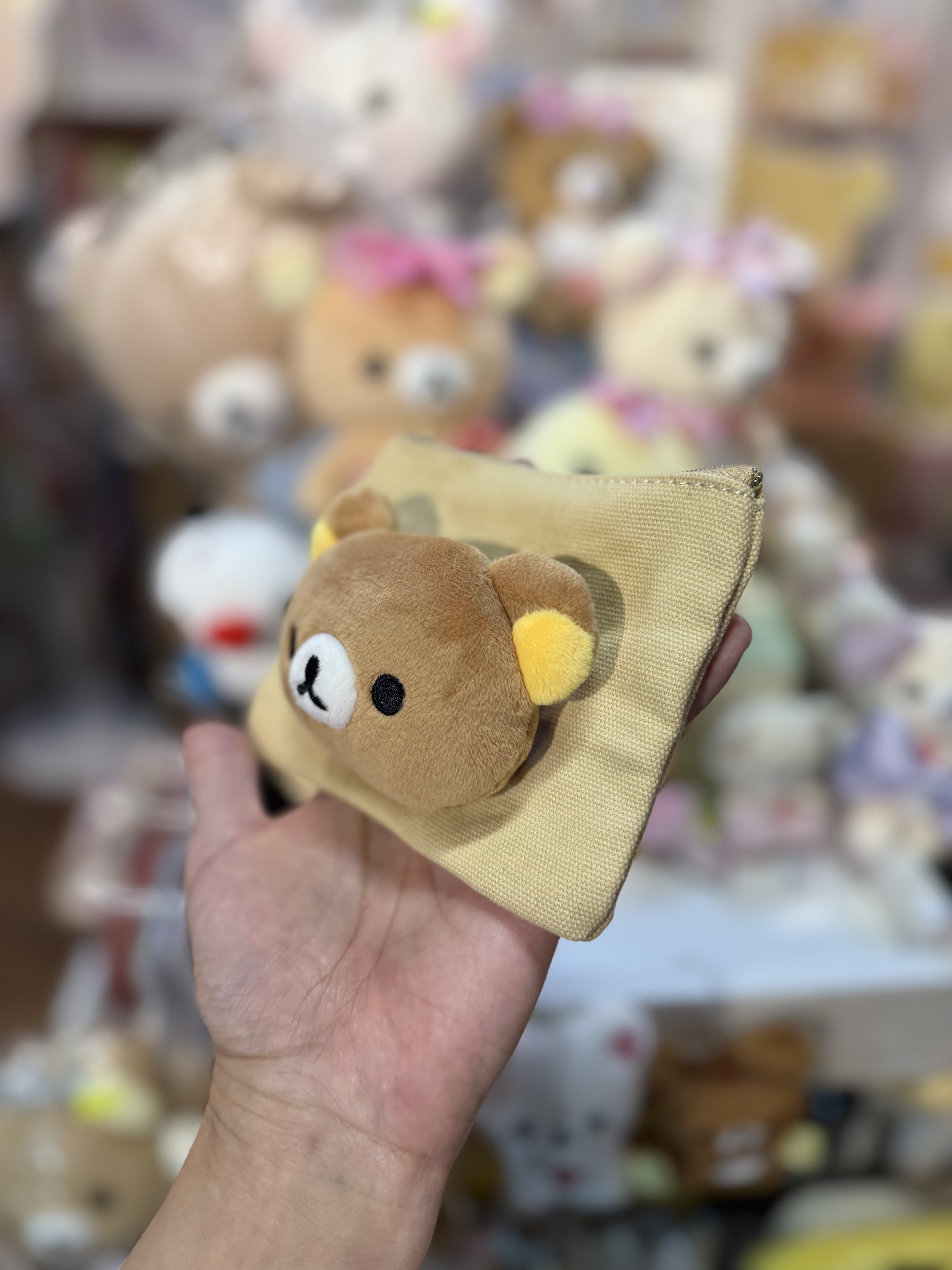 《現貨》全新日本專店限定 Rilakkuma立體頭仔小物袋