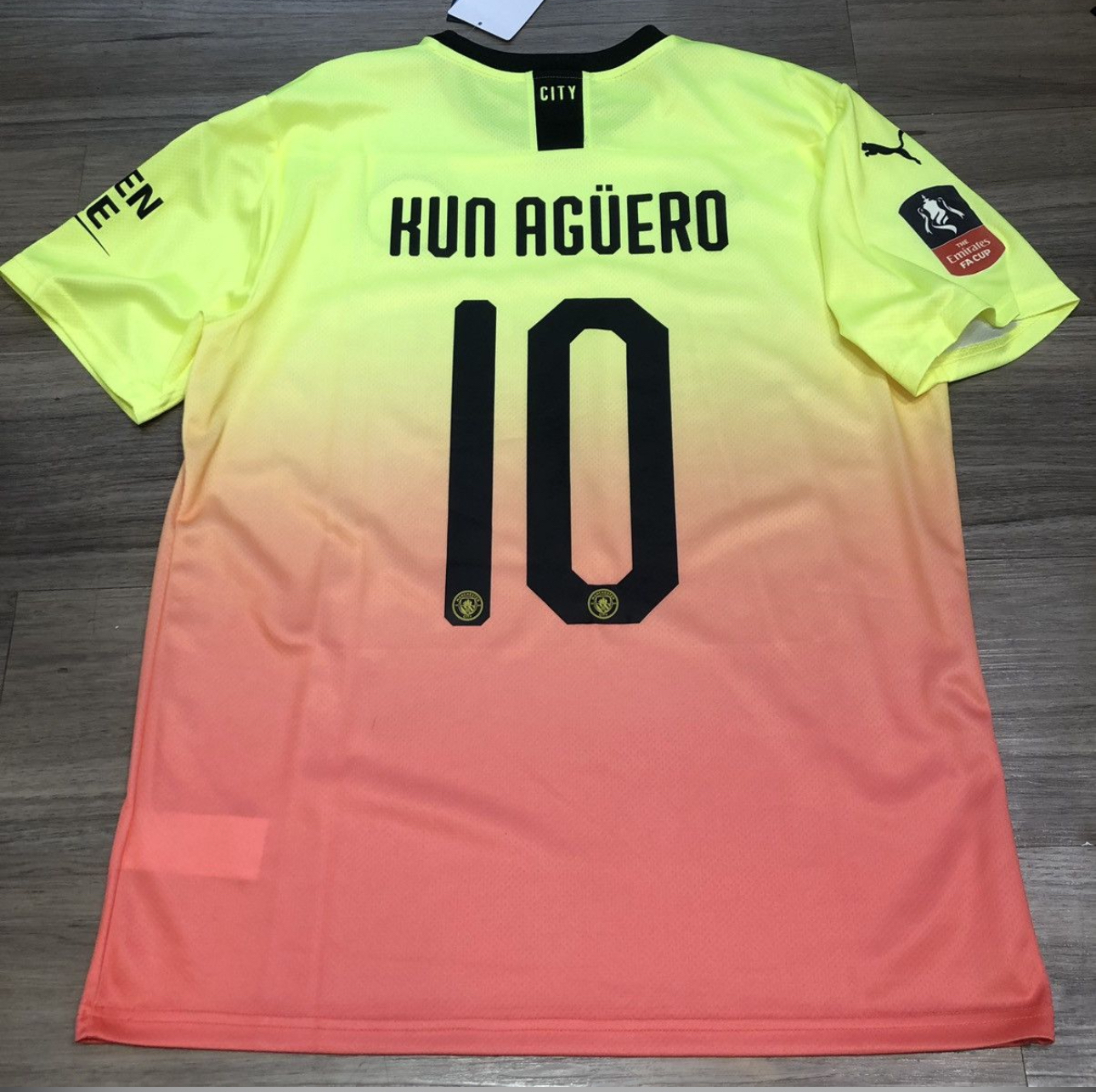 Manchester City 19/20 3rd away shirt #10 Aguero (Bnwt)