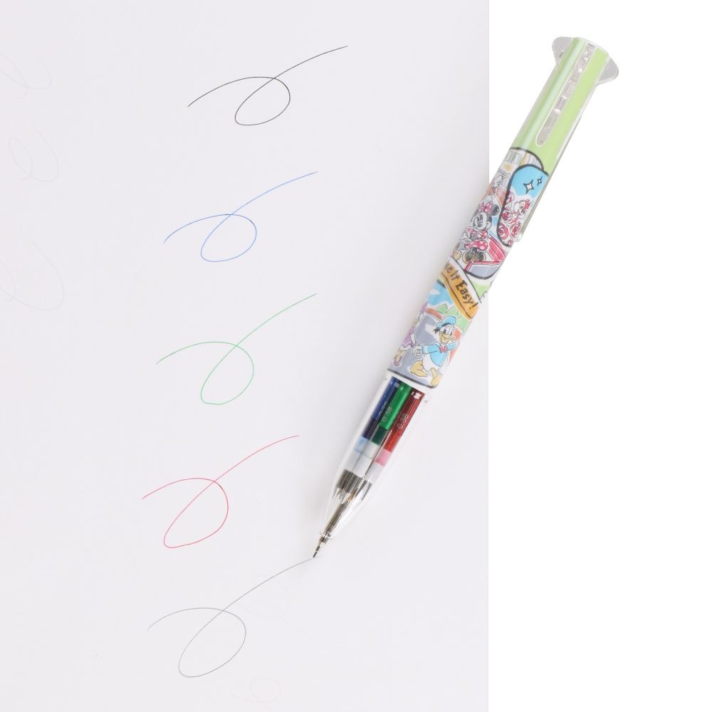 現貨｜【日本 Disney Store 限定】Tokyo Disneyland Resort 東京迪士尼樂園 日本製  Uni Style fit 多功能 5用筆 0.38mm 4色啫喱筆 + 0.5mm 鉛芯筆 068353