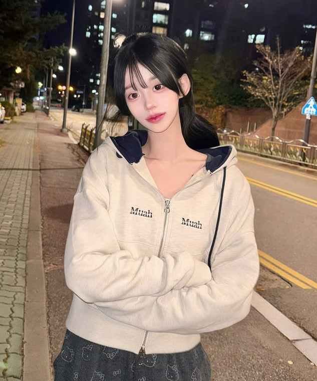 MuahMuah STITCH COMBIE HOOD ZIPUP