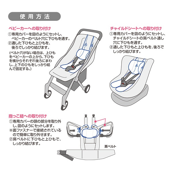 🇯🇵預訂 日本直送🇯🇵大象印花網眼嬰兒車車墊附冷凍包