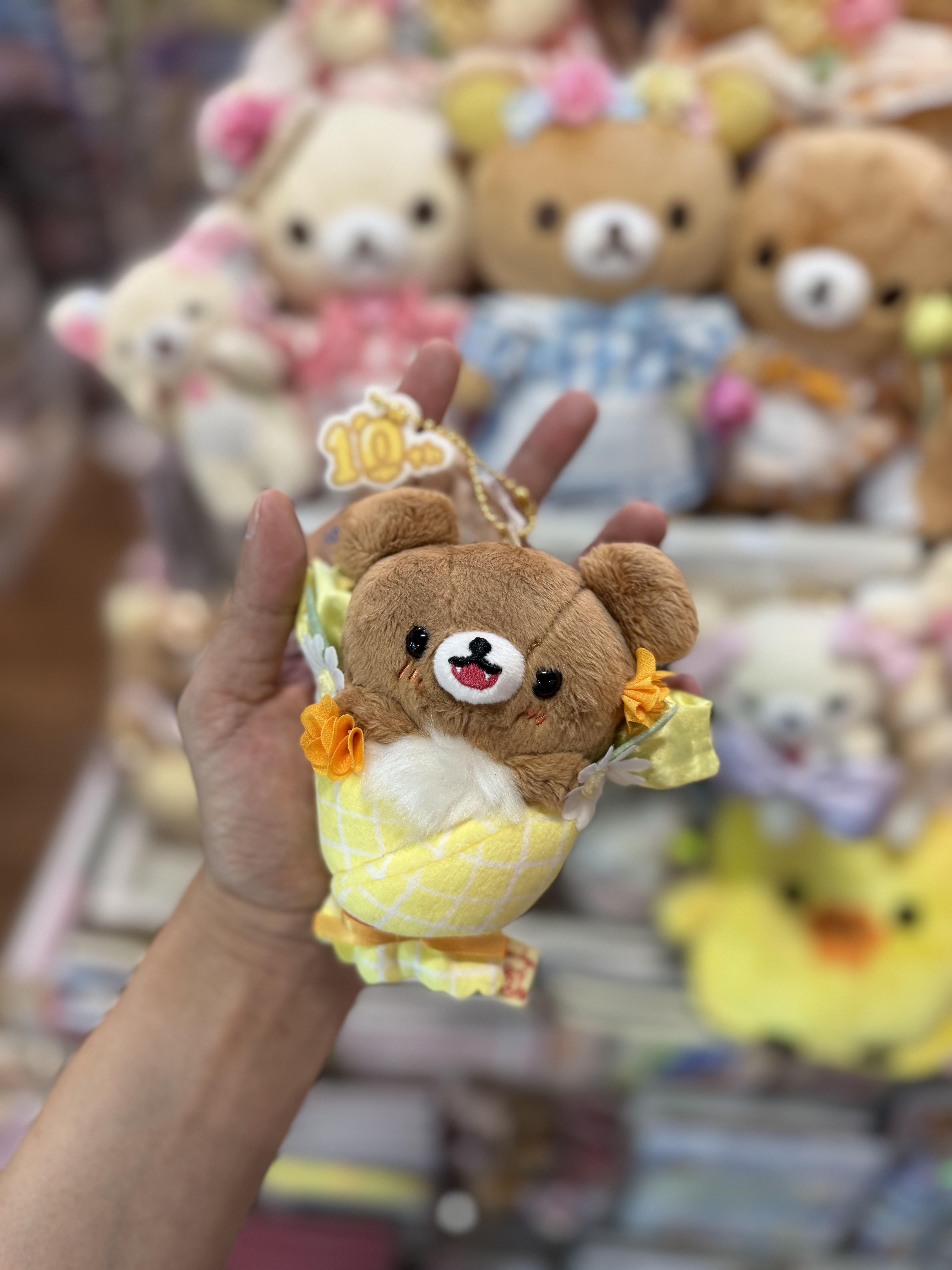 《現貨》全新日本專店限定 小熊10週年紀念花束造型掛飾