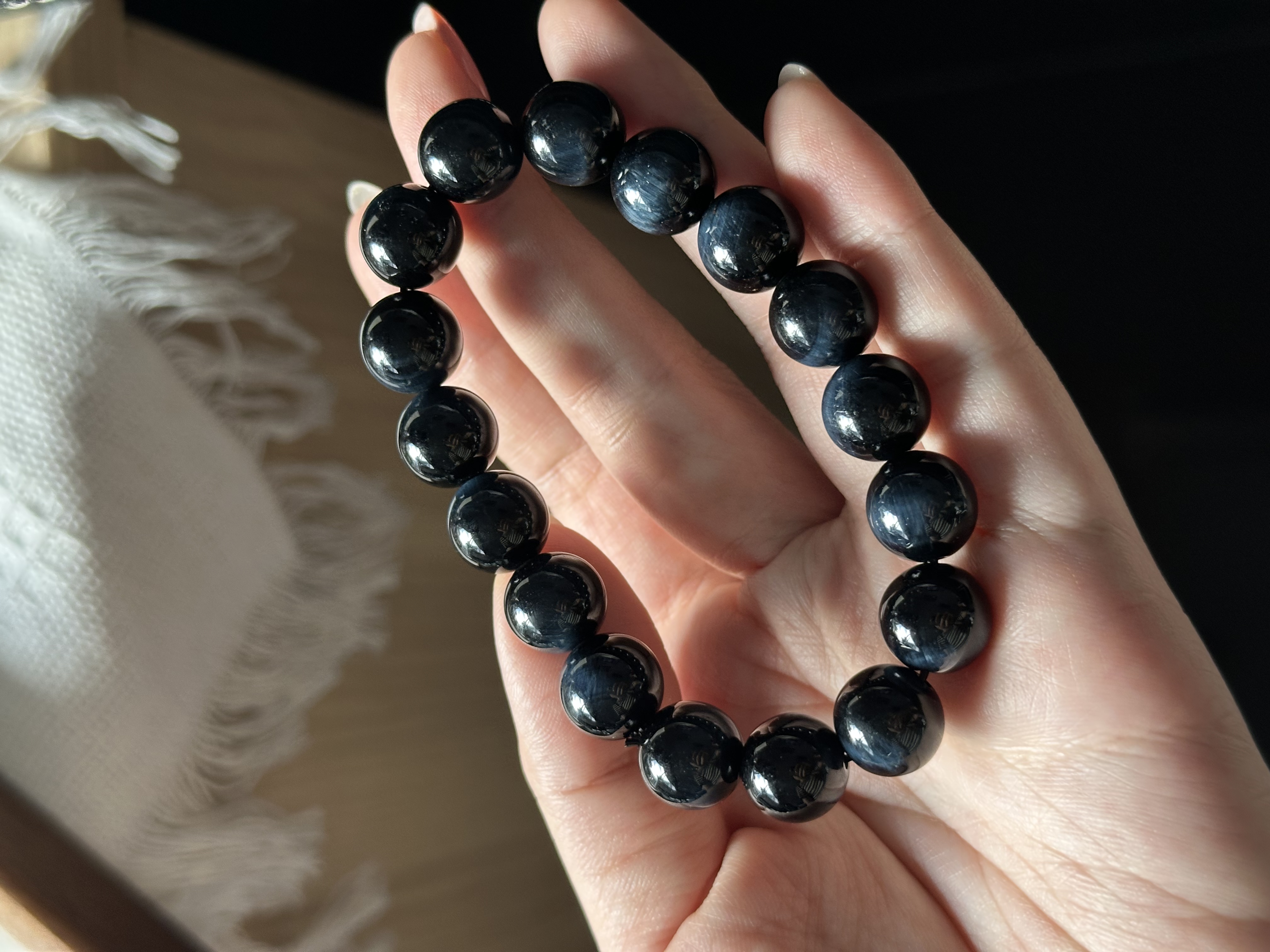 蓝虎眼 ｜ Blue Tiger’s Eye 12mm+