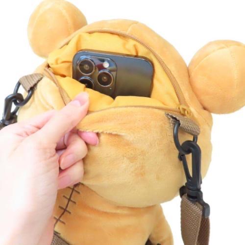 鬆弛熊 Rilakkuma 公仔造型斜孭袋／行李箱掛袋