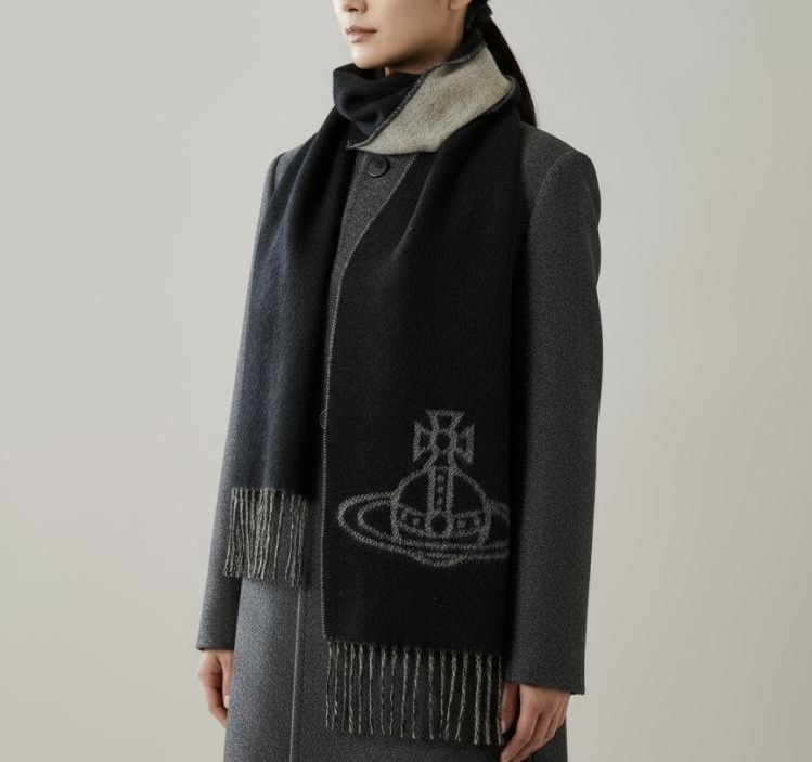 訂貨價✨Westwood 100% wool 雙面scarf  Size 25x165cm