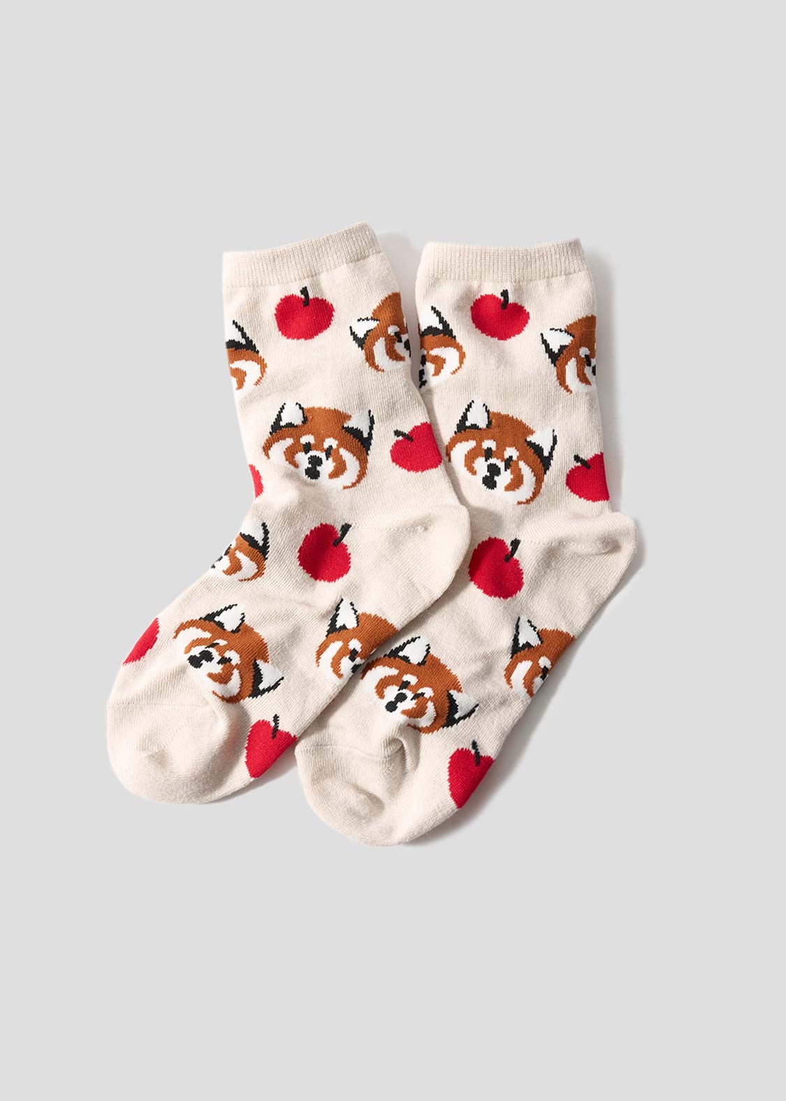 📦訂購 日本限定 graniph IKAKU Red Panda 小熊貓 中筒襪