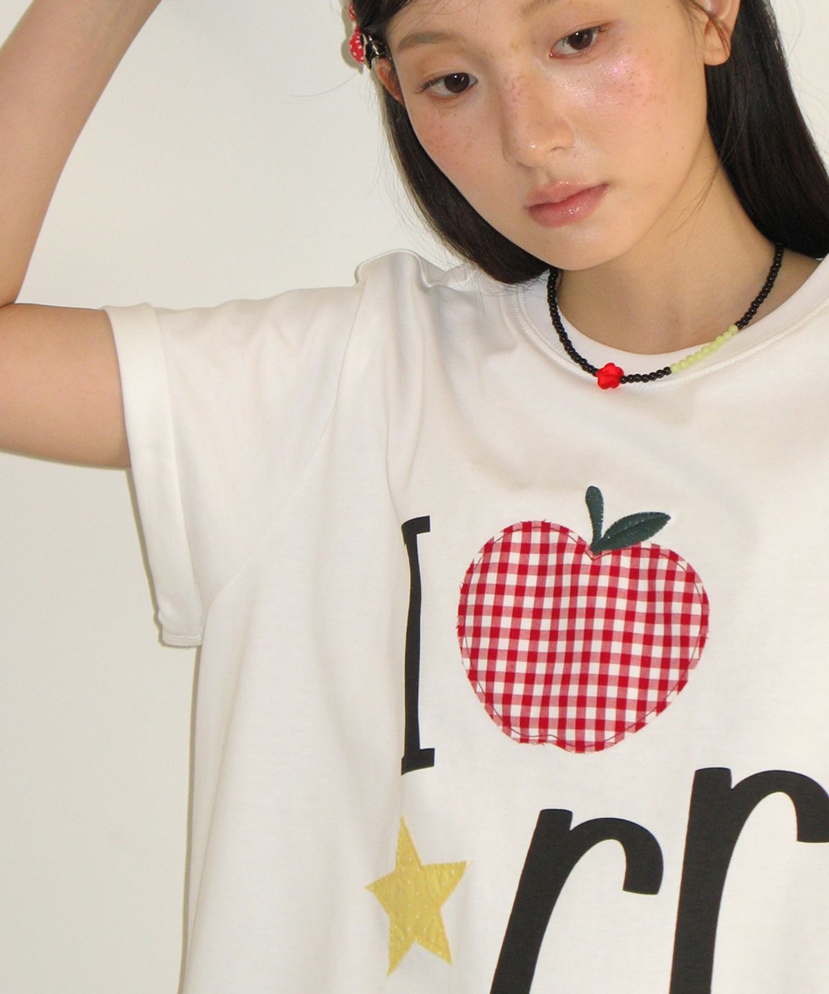 🇰🇷訂購｜ronron 26SS｜I RR APPLIQUE BASIC FIT T SHIRT 2色 