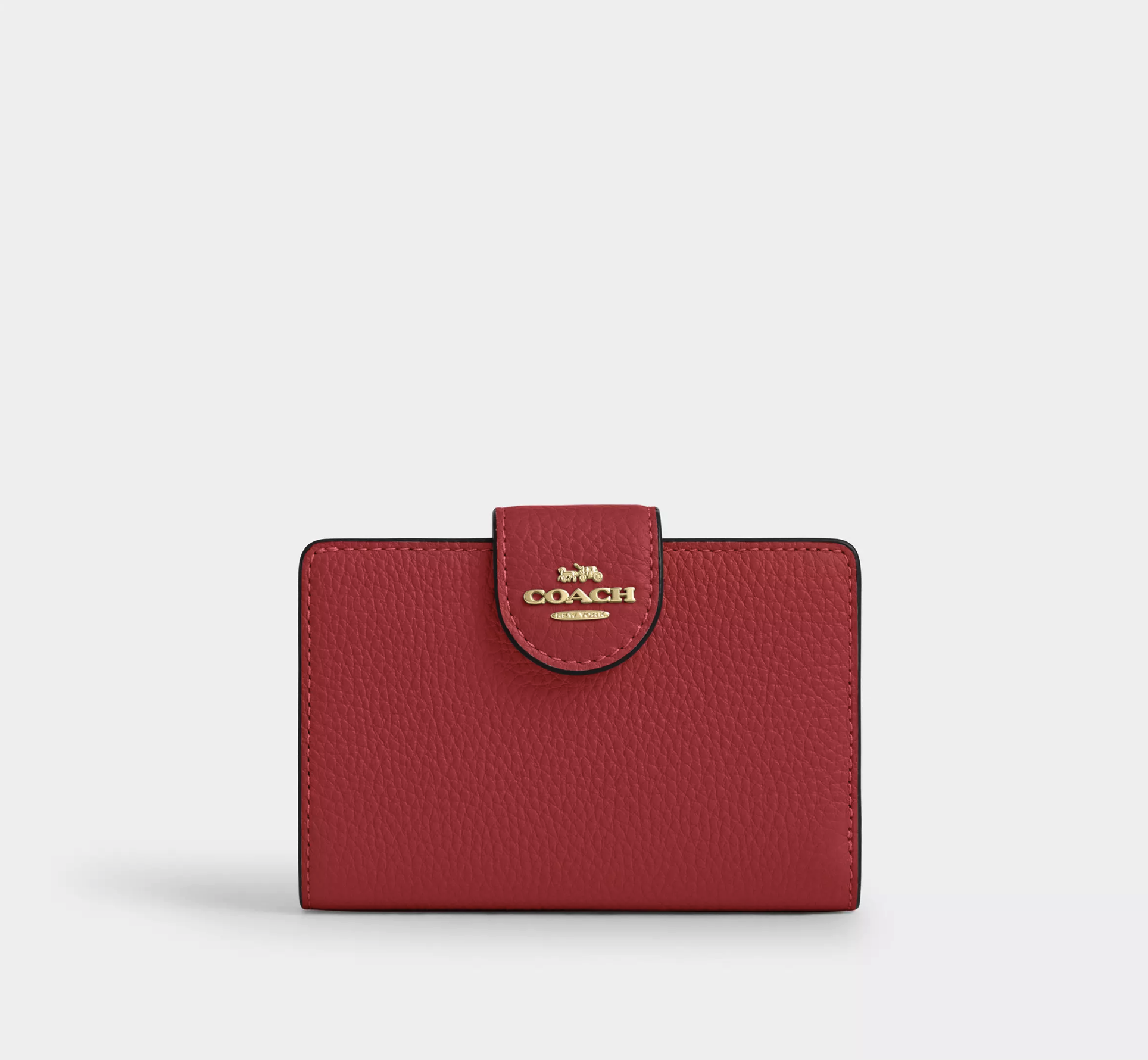 Coach Medium Corner Zip Wallet in Signature Canvas