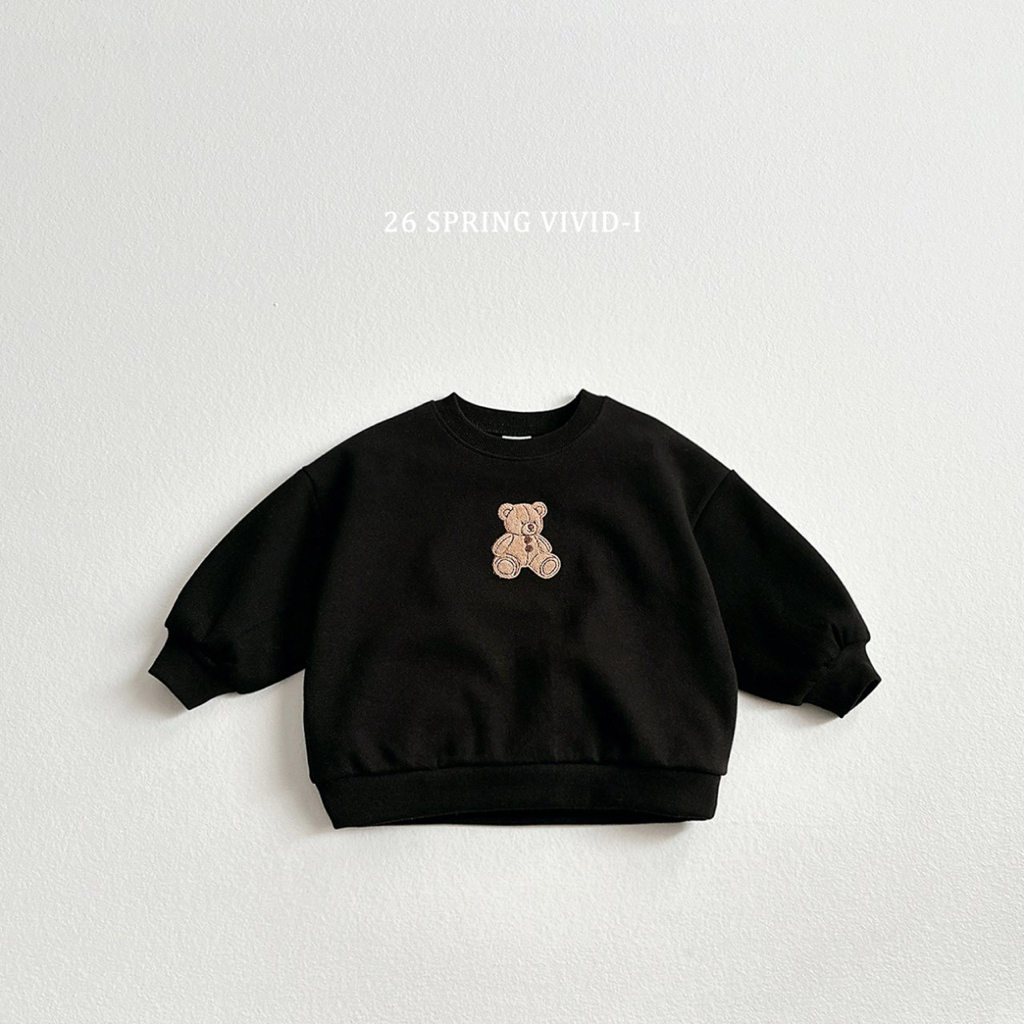 🌸預訂 韓國直送🌸🇰🇷VIVIDI三色動物刺繡貼花寬鬆衛衣