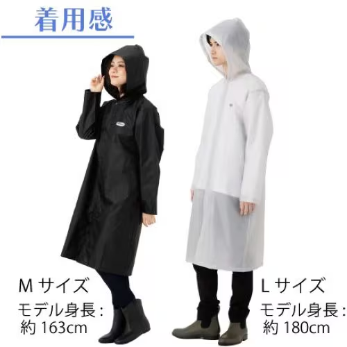日本直送 OUTDOOR 男女通用連帽雨衣 (M & L)