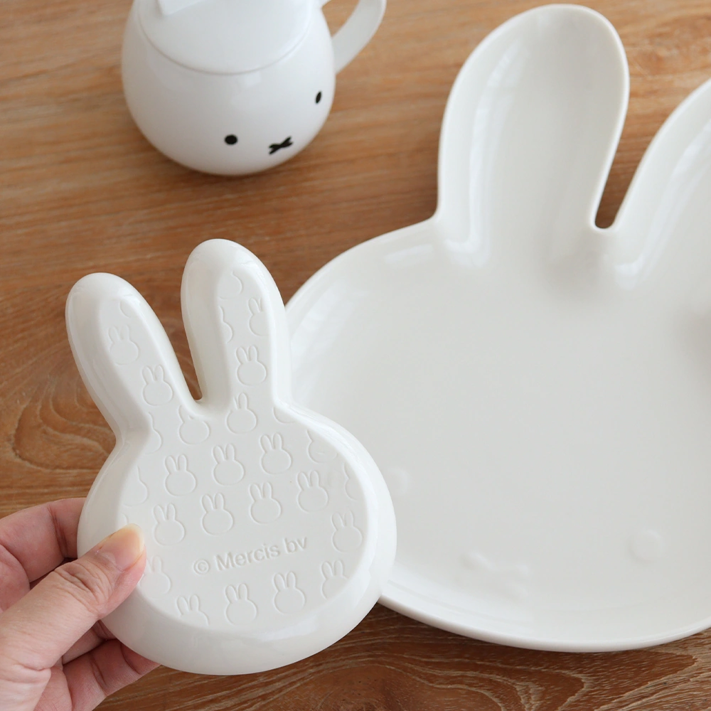 【日本直送】Miffy 立體兔耳陶瓷餐盤！打造治癒系餐桌風格 