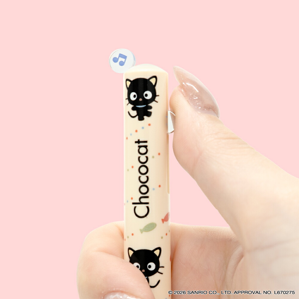 現貨｜Sanrio Chococat 朱古力貓 日本製 mimi 2色 原子筆 (黑紅) 24520301