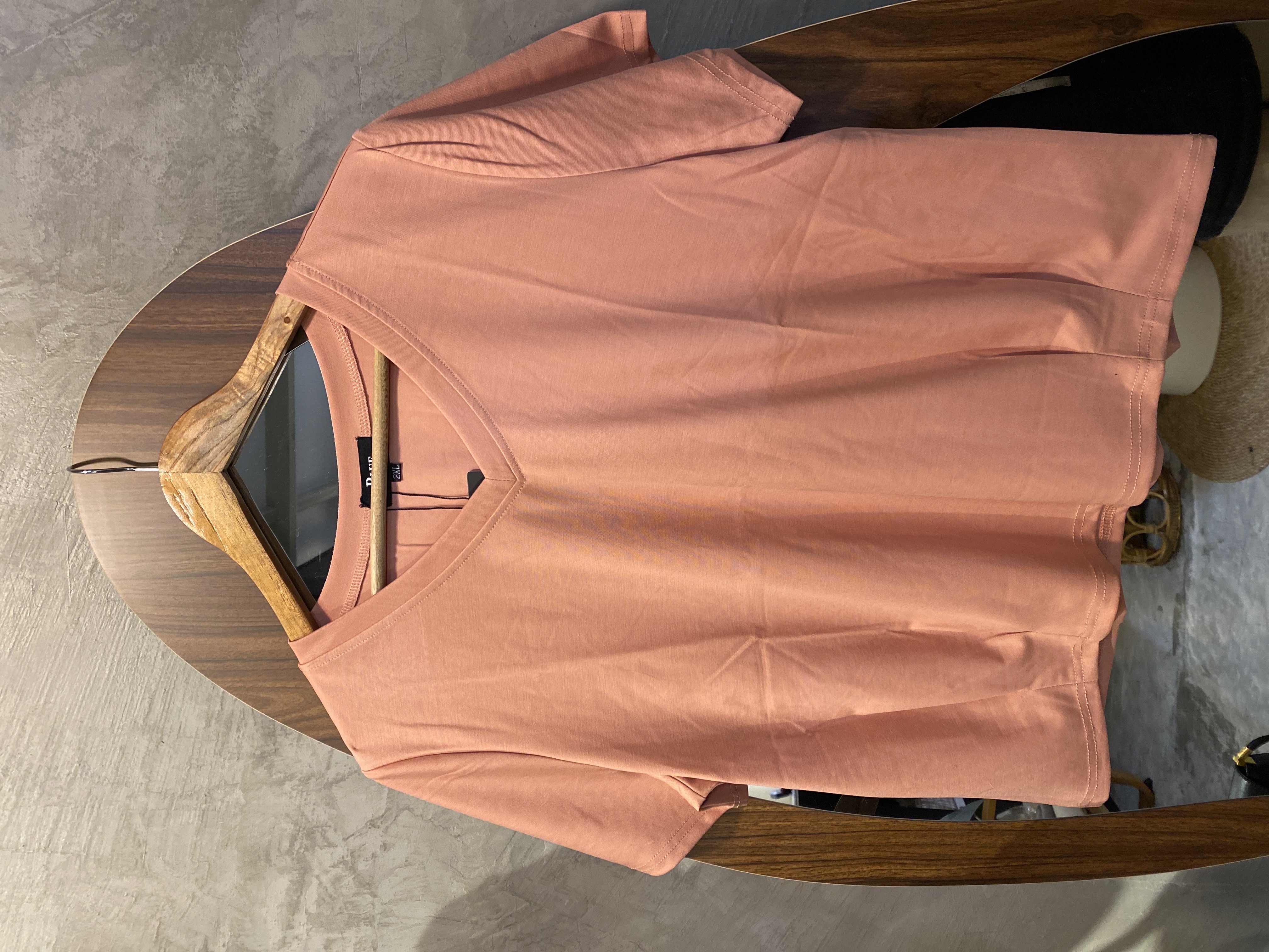 ✨4607-V领冰凉收腰设计上衣