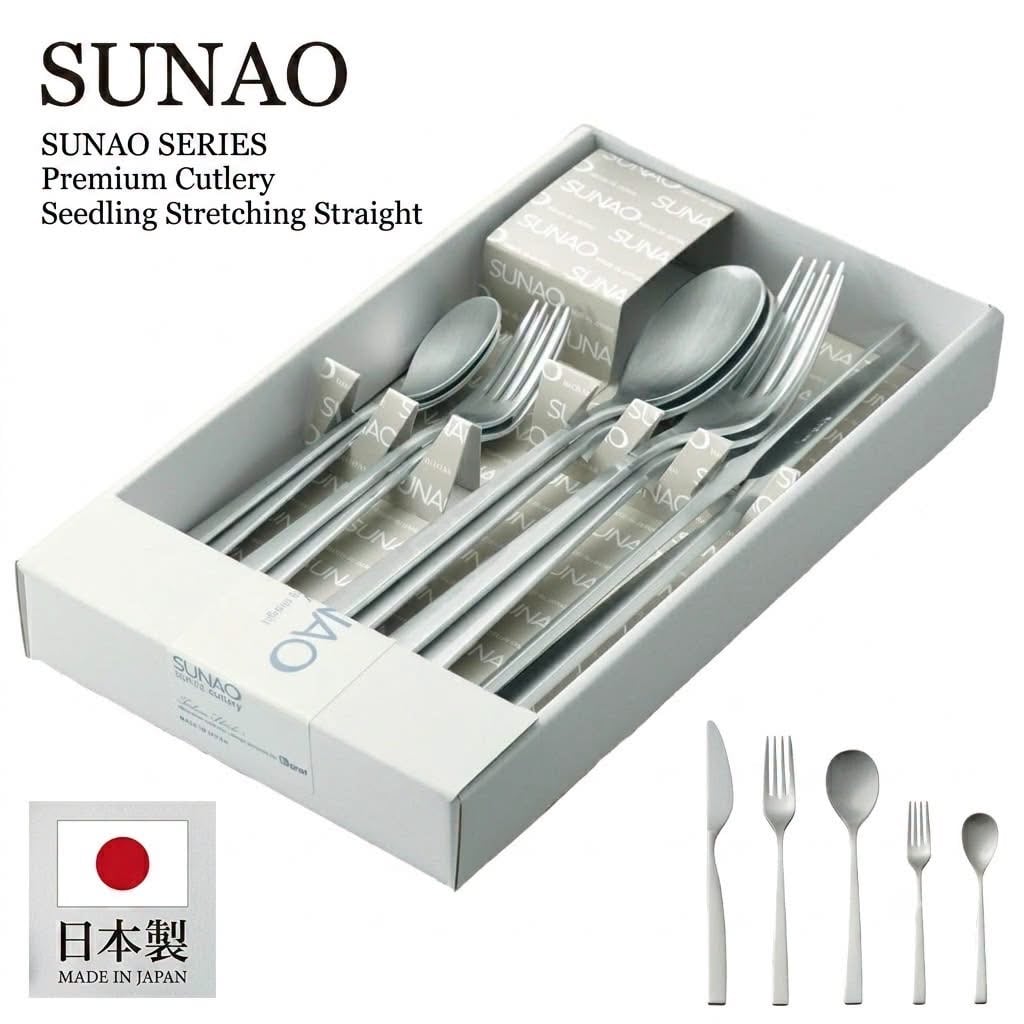 日本製SUNAO燕三条製18-8不鏽西餐具10件禮盒套裝