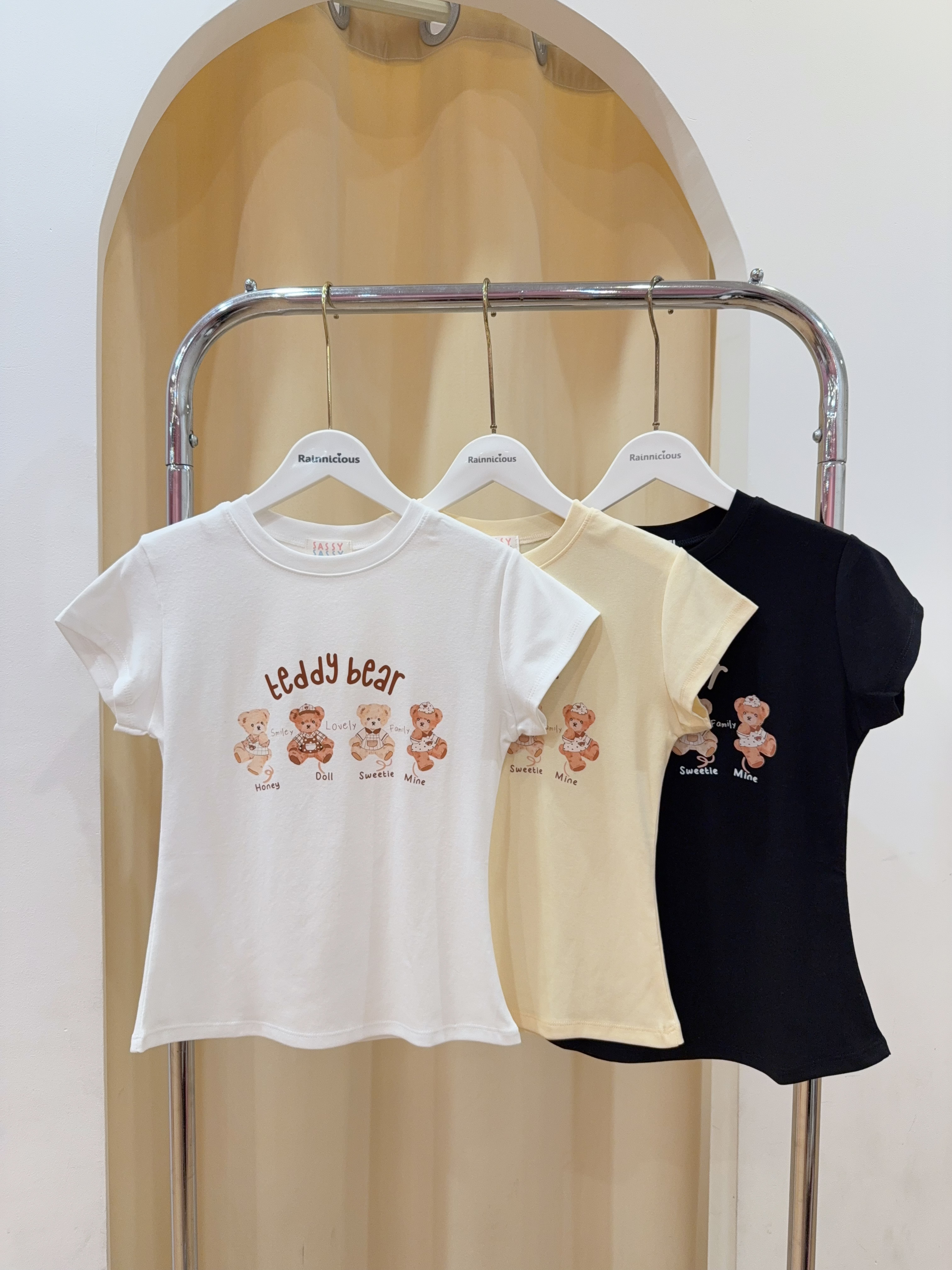 可爱泰迪熊修身短上衣 R2943 