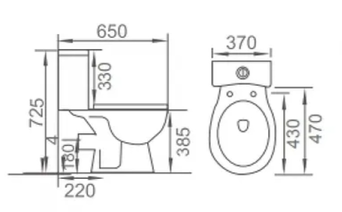 Richford R099 高咀座廁 連緩衝降板