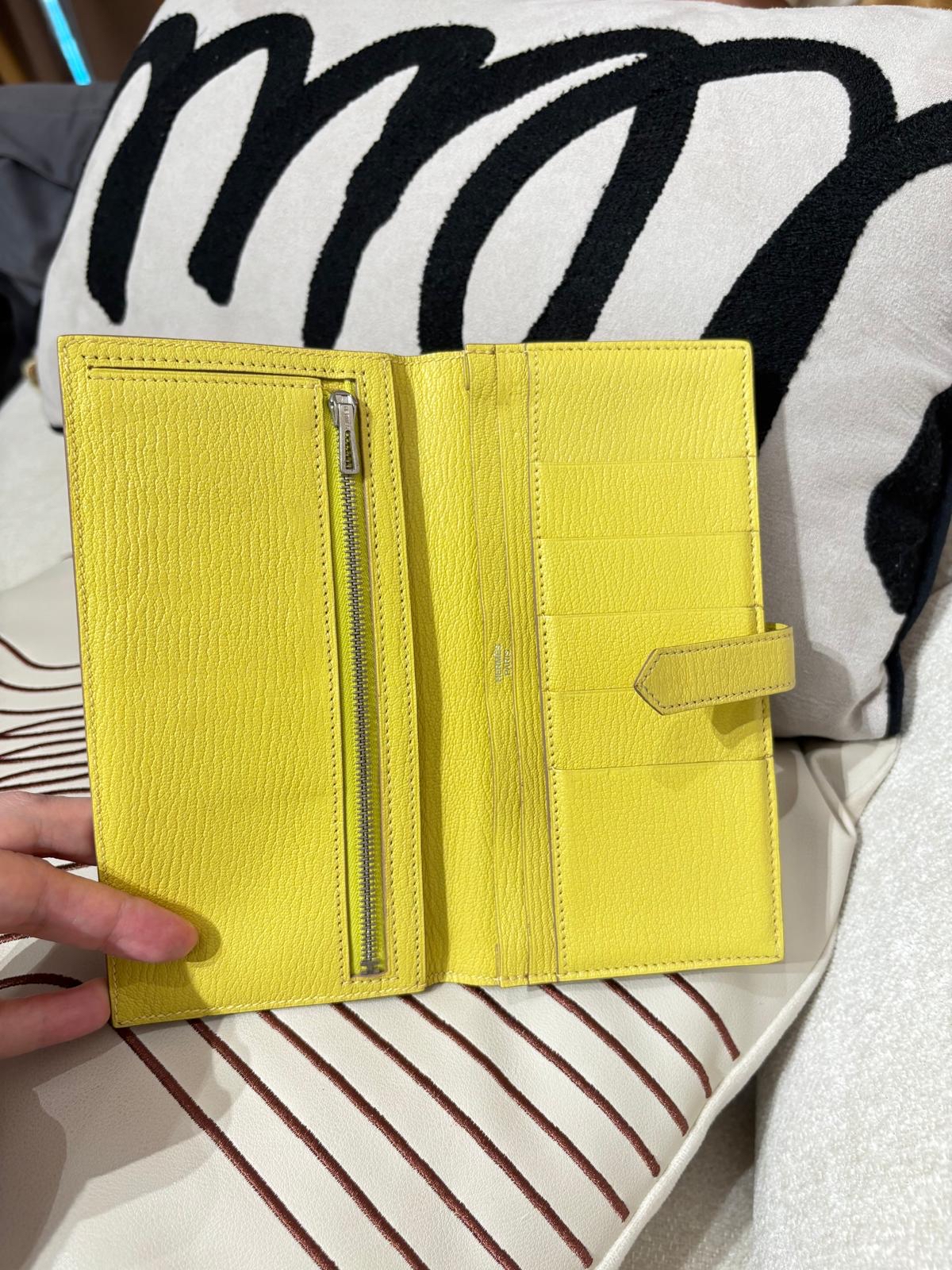 Hermes bearn wallet 山羊皮，STAMP X 100%Authentic,90%new