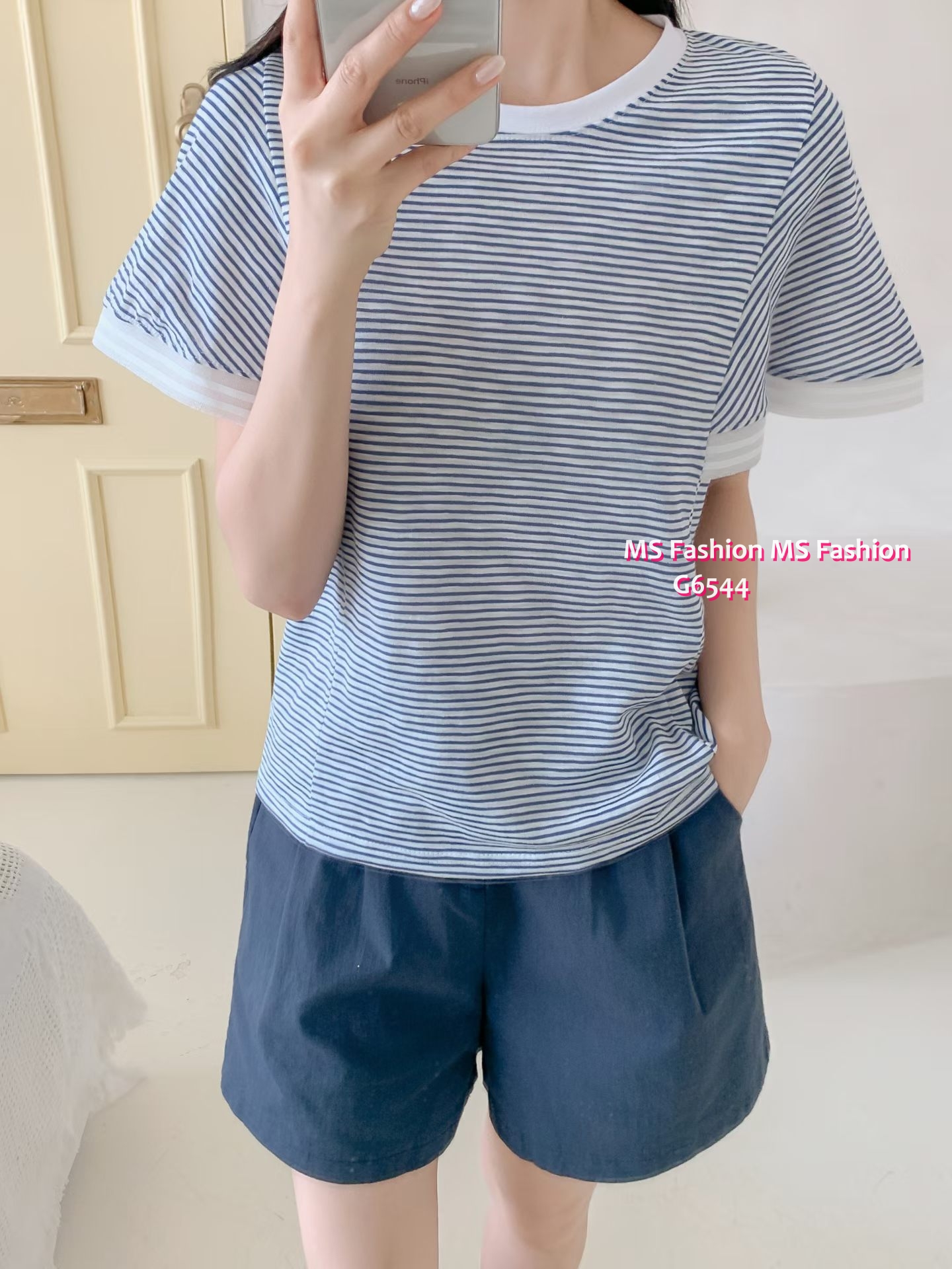 G6544 小荷葉袖top