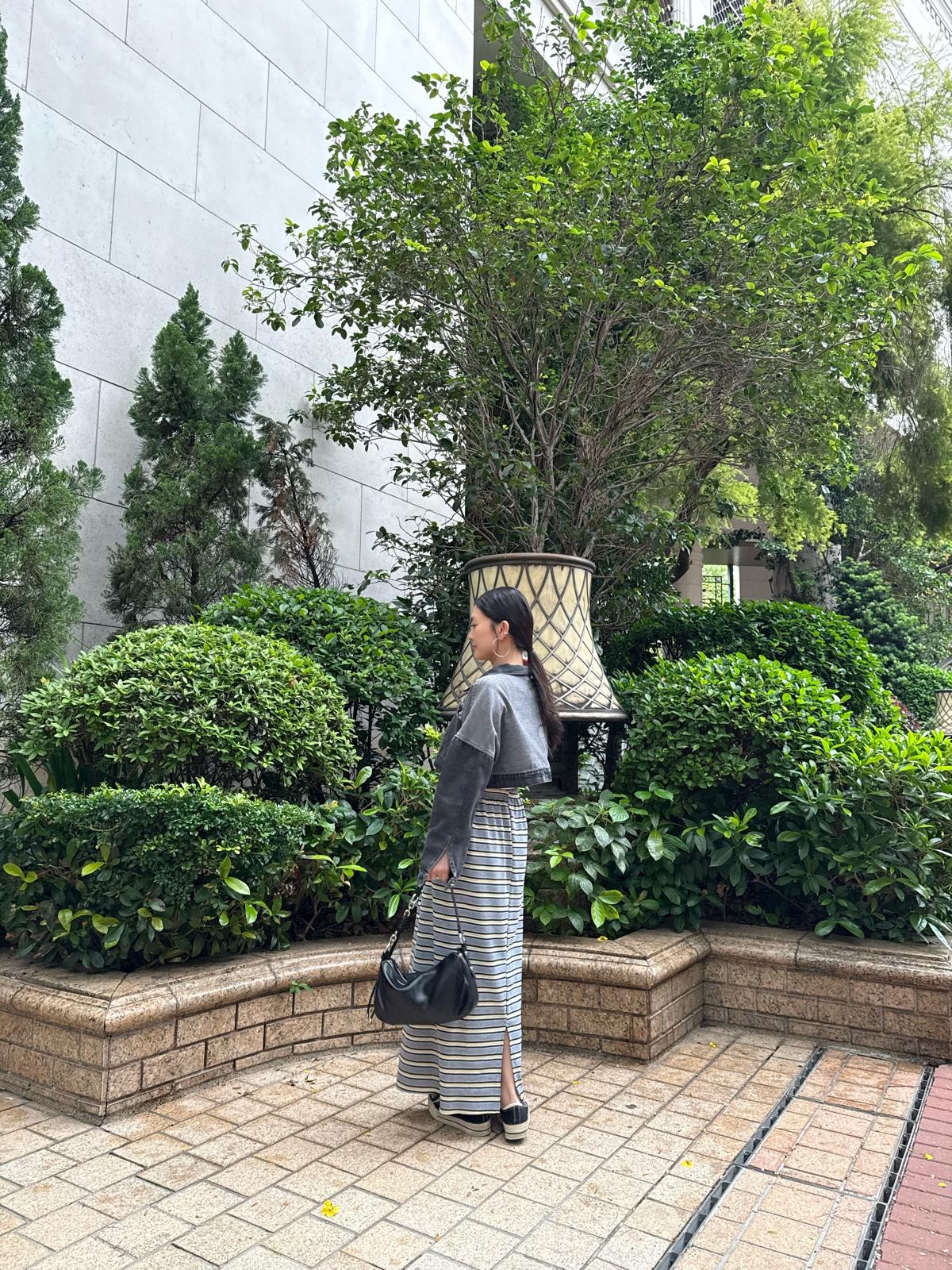 F04 夏日拼色洗水牛仔褸