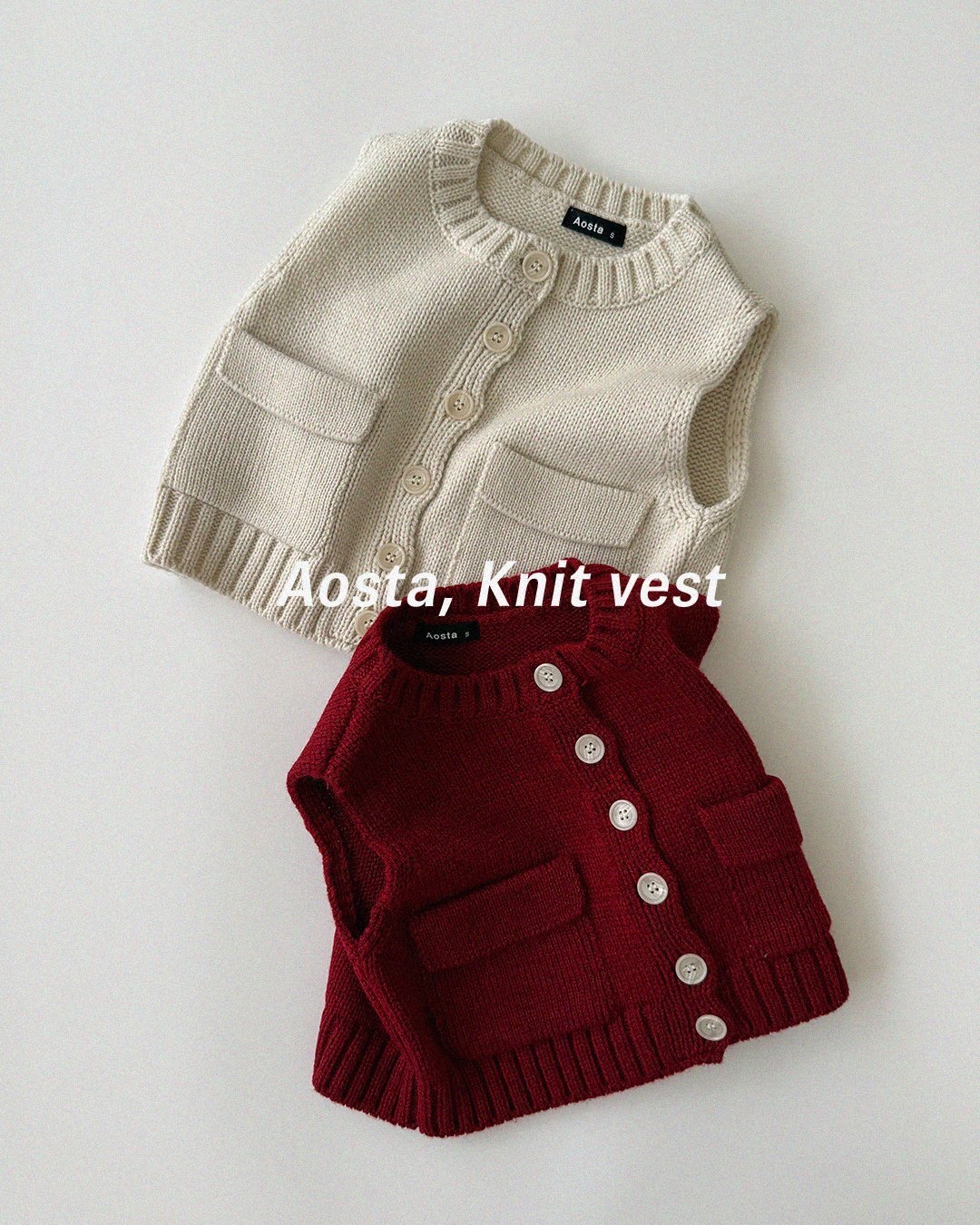 Aosta | [Knit Cookie Vest]
