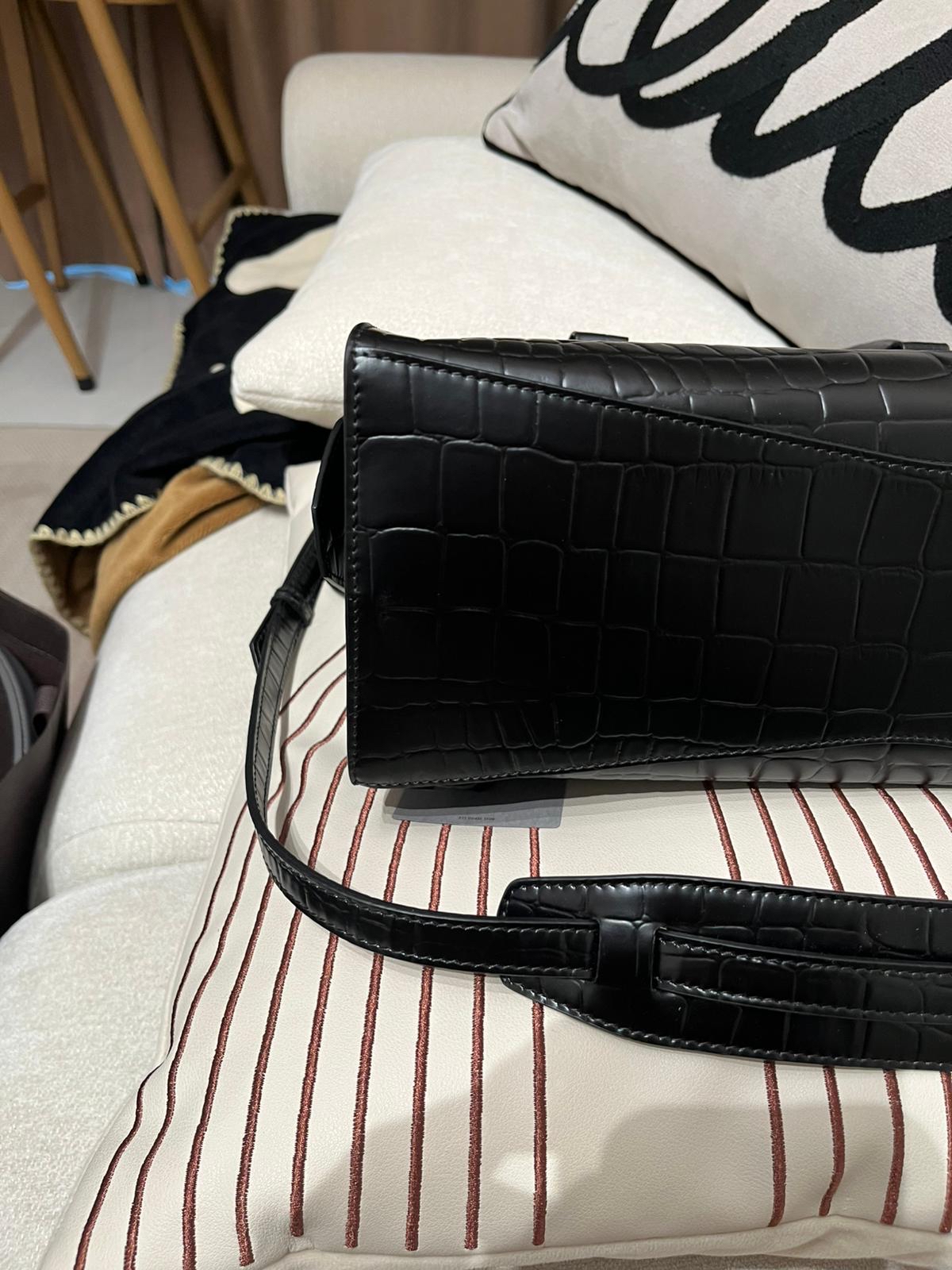 未使用品 BALENCIAGA Neo Classic City 2 way bag 黑色 So Black 638521 Crocodile Embossed Calfskin,100%Authentic, Unused未使用品 ✅Dust bag✅tap