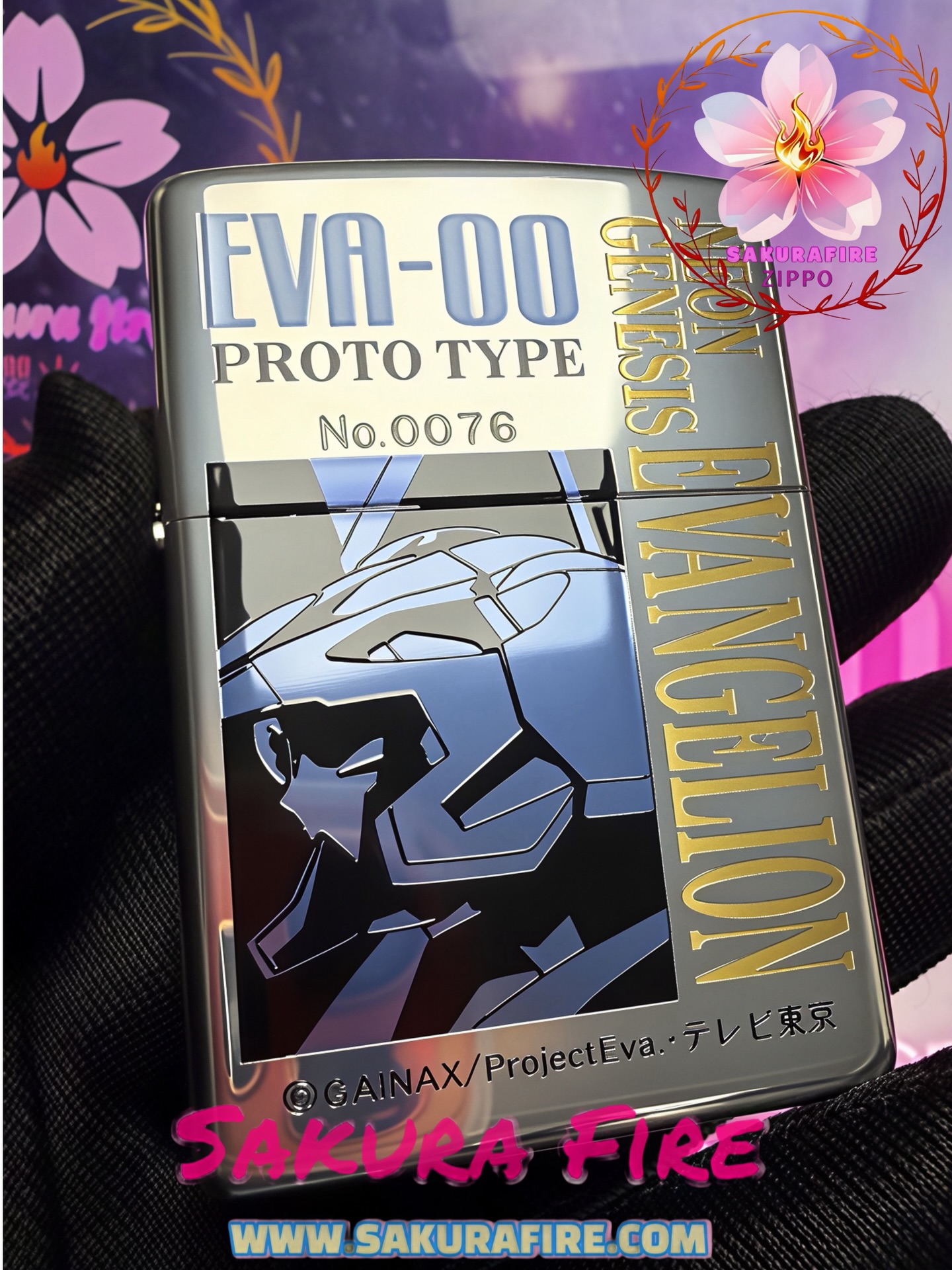 🔥Zippo🔥 2001年 日版 《新世紀福音戰士EVA》-綾波麗 EVA 5th Anniversary  鍍銀鏡面蝕刻&鍍金浮雕 5週年限量紀念版 古董打火機 
