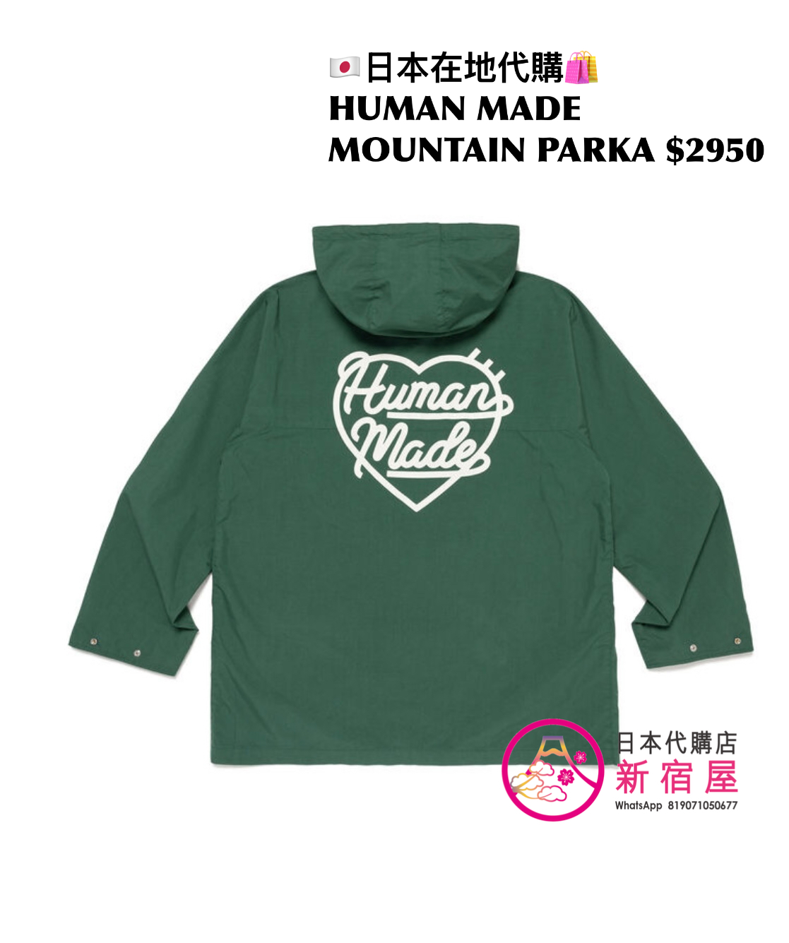 HUMAN MADE MOUNTAIN PARKA