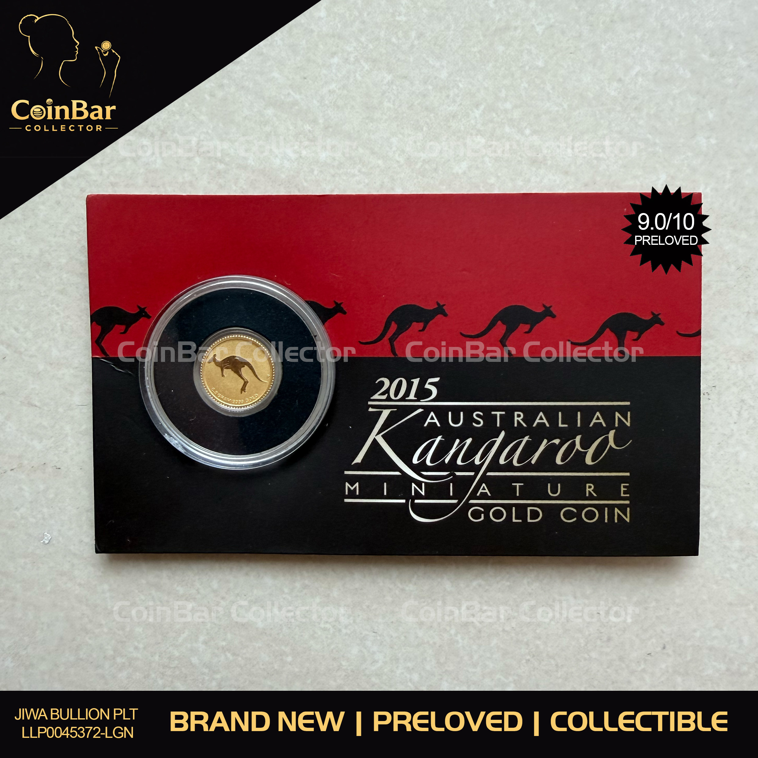 PERTH MINT 2015 0.5g Kangaroo 🇦🇺 Aus Fine Gold Coin Emas 999.9 (Mini Roo) 袋鼠币