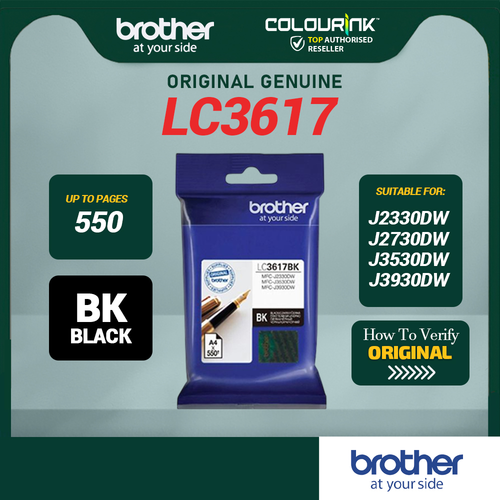 Brother Original Genuine LC3617 Combo Set BKCMY for MFC-J2330DW MFC-J2730DW MFC-J3530DW MFC-J3930DW lc-3617 lc3619xl