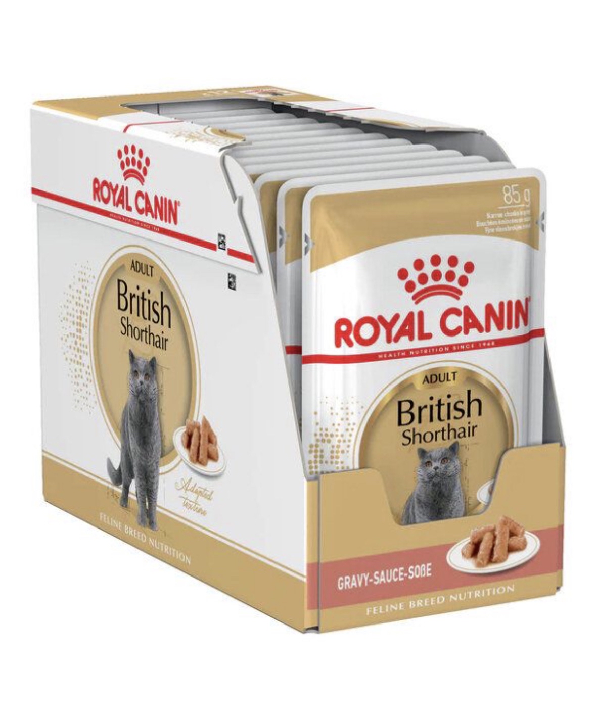 Royal Canin 法國皇家－英國短毛成貓專屬主食濕糧（肉汁）85g 原盒