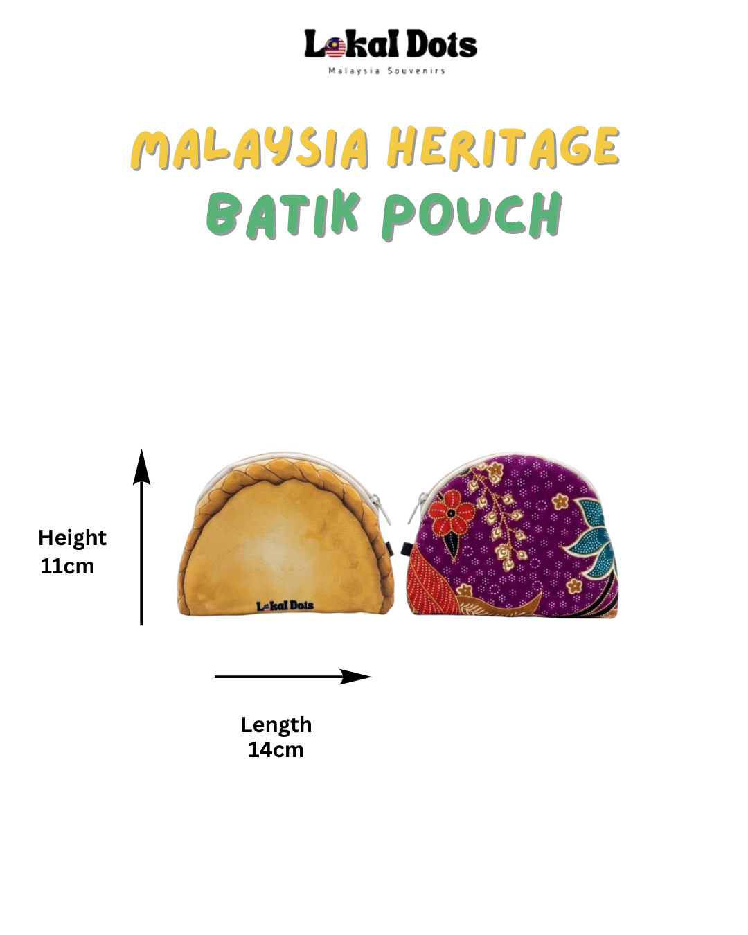 LD46 - Malaysia Heritage Batik Pouch (Karipap)