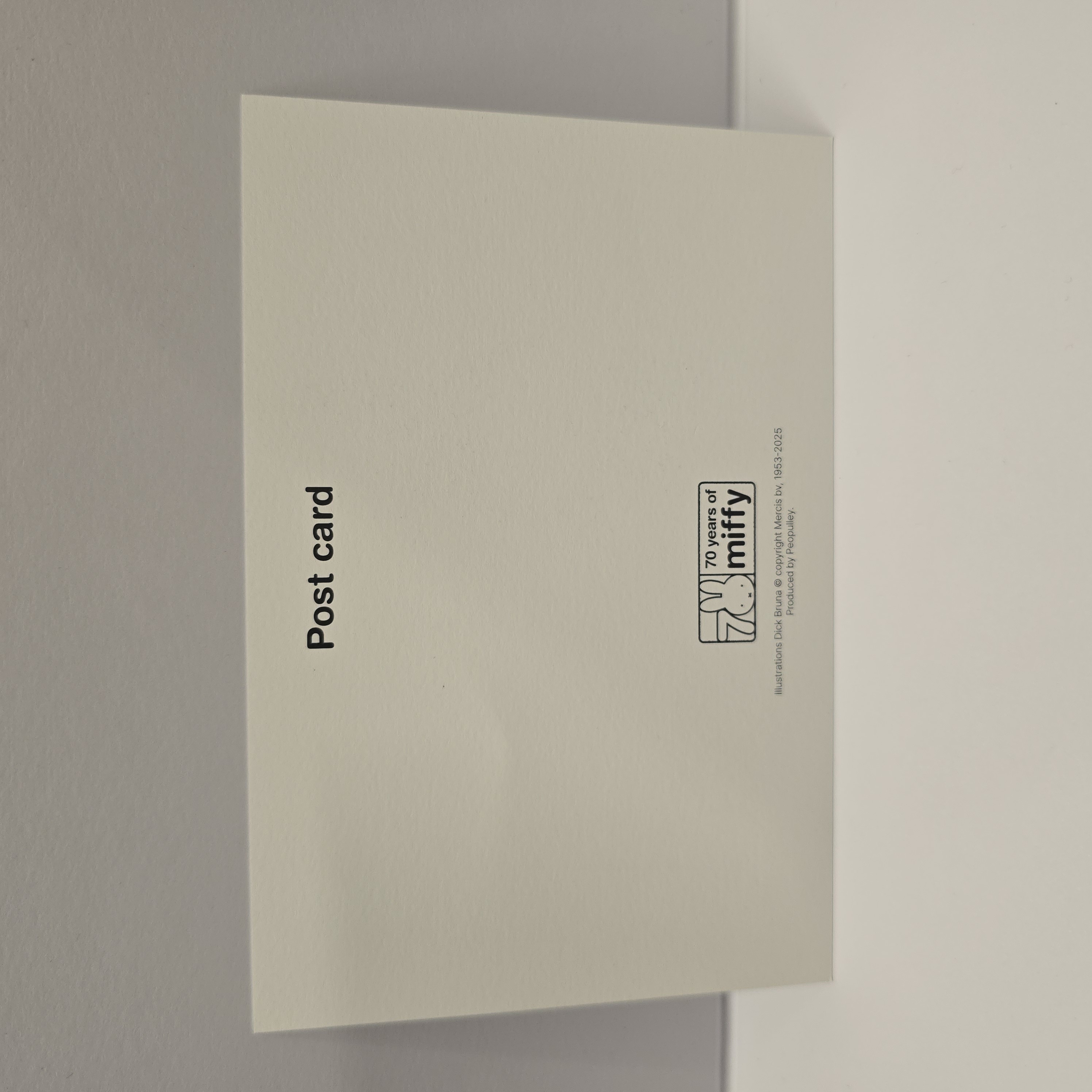 miffy 韓國 postcard 25005