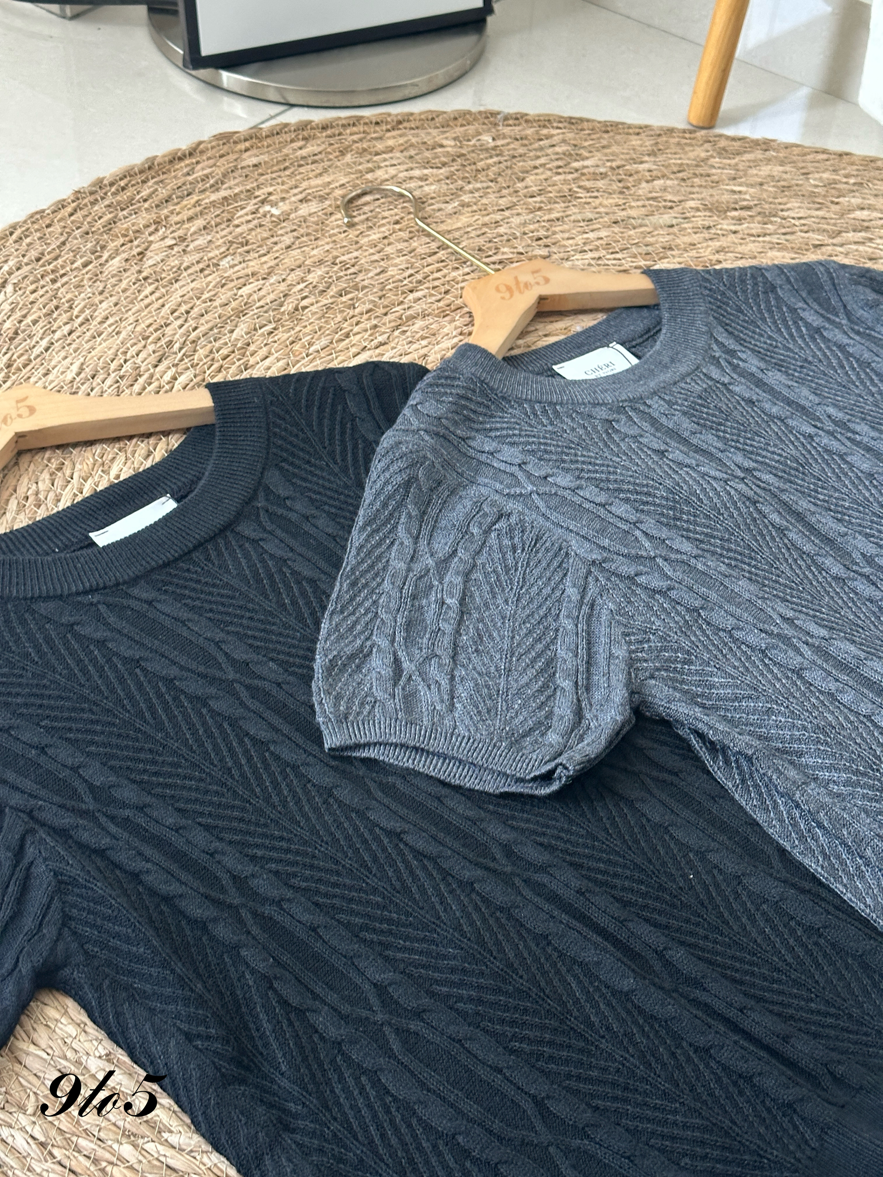 T4007 Short Sleeve Knit Top - 3 Colors 