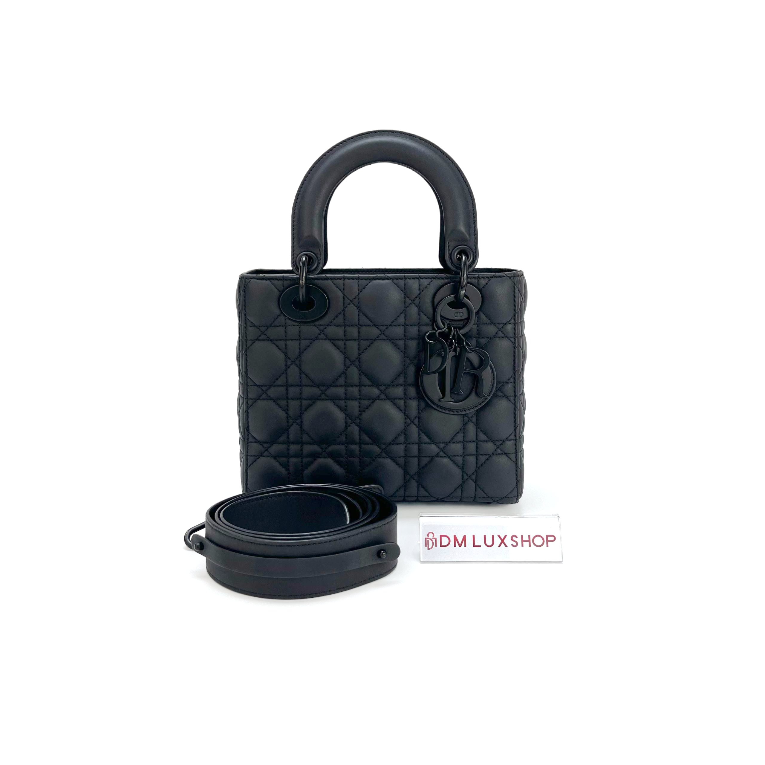 Dior Black Ultramatte Small Lady Dior