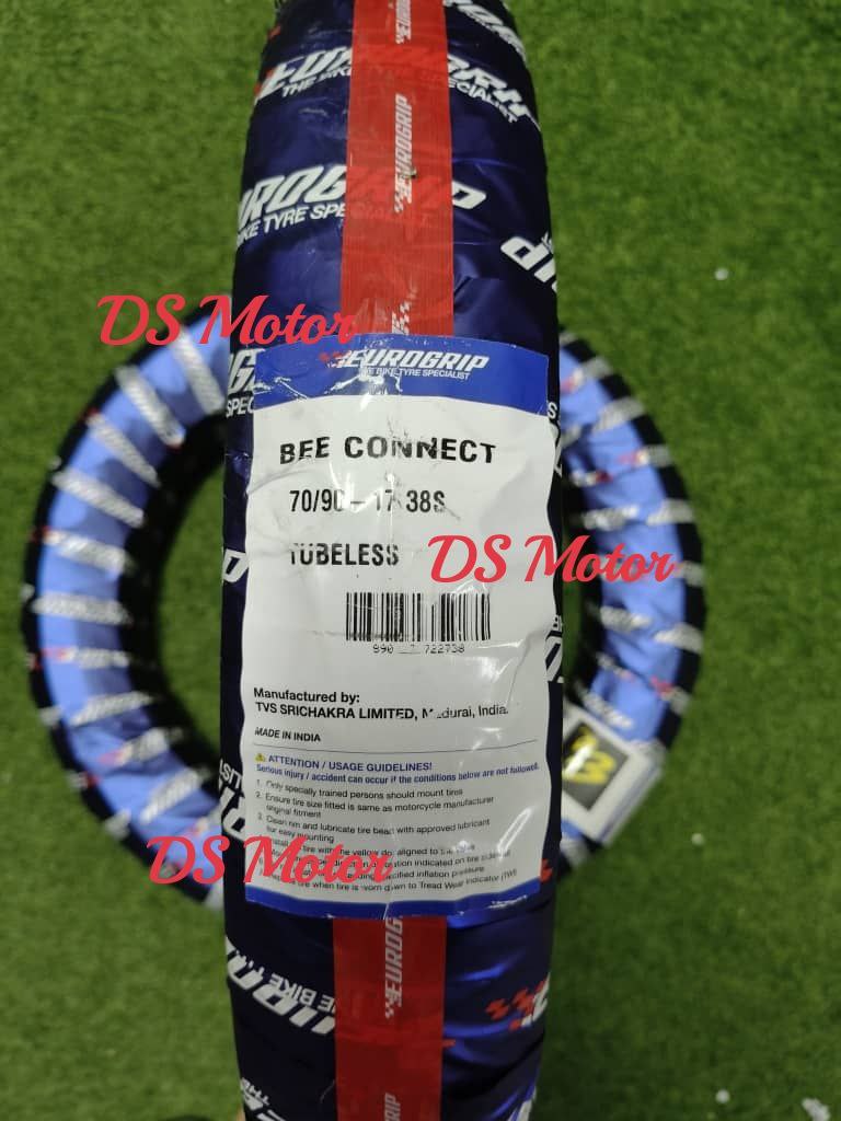 Eurogrip Tayar Rim 12 13 14 15 17 Inci Bee Connect Tyre 110/70-13 120/70-13 130/70-13 150/70-13 120/70-15 90/80-14 100/80-14 70/90-17 80/90-17 90/80-17 140/70-17