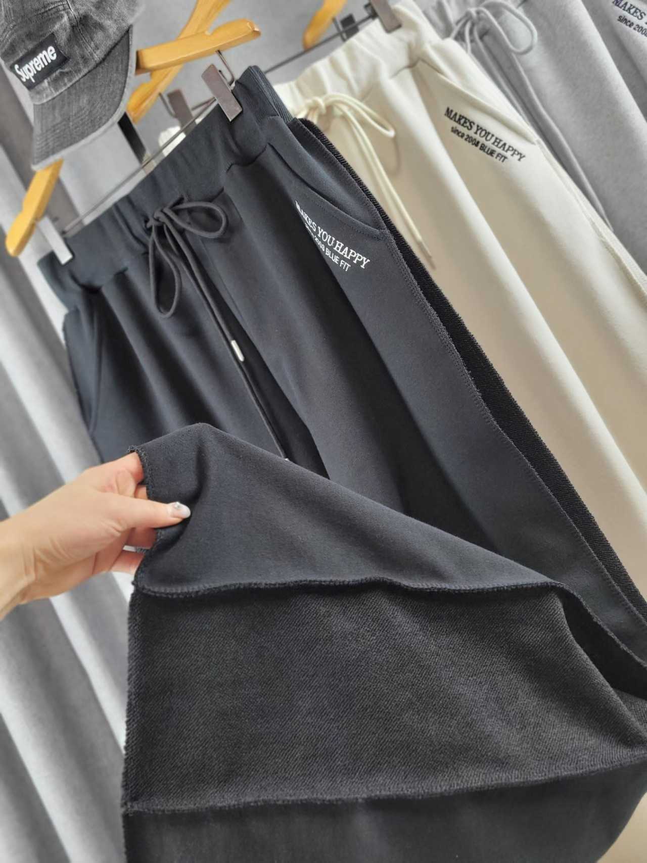 👟【顯瘦神褲】側邊拼接闊腳寬鬆長褲