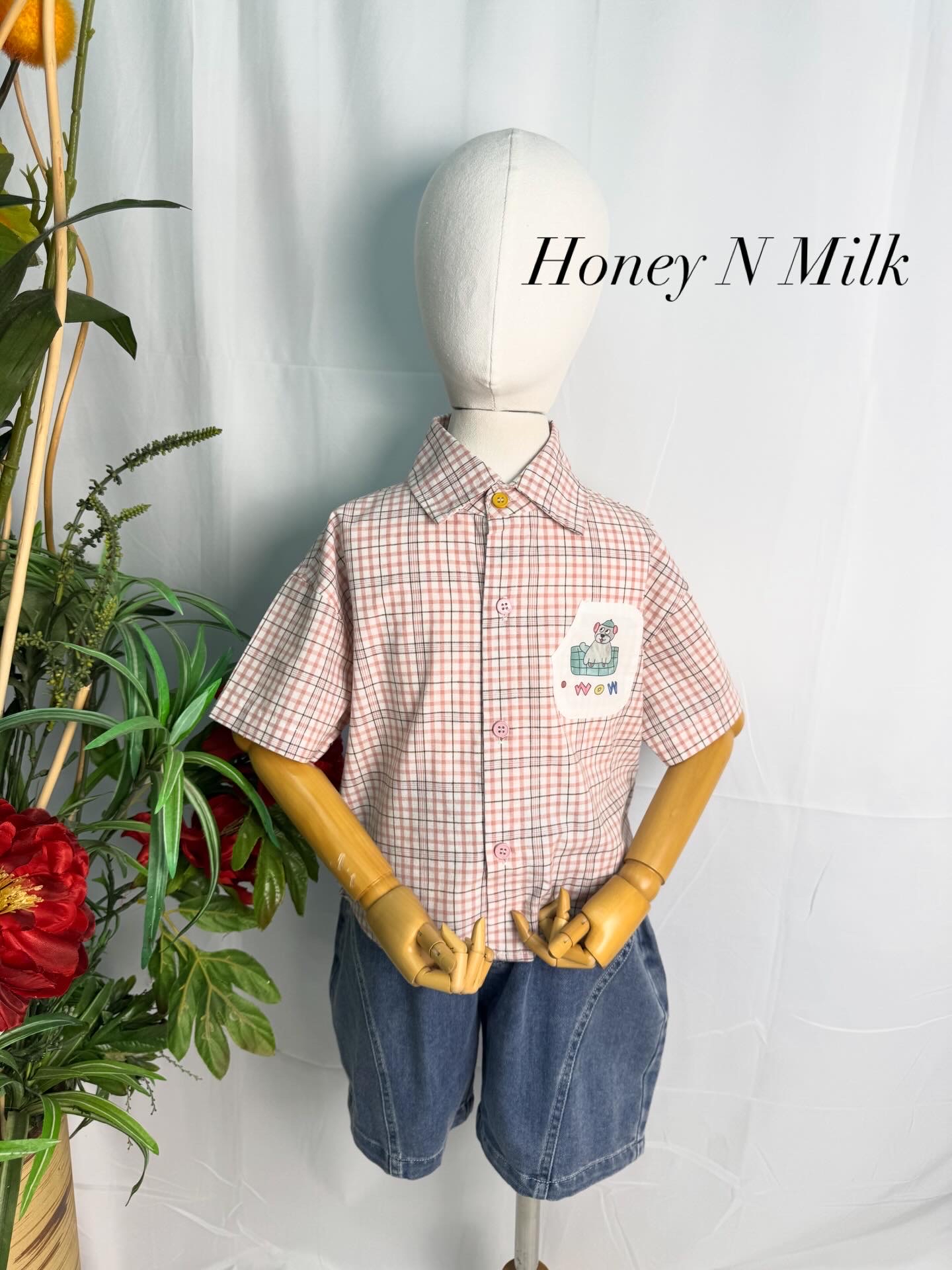 Checkered Puppy Set Wear