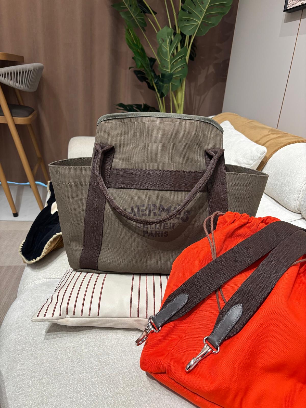 HERMES Grooming tote shoulder bag Stamp X 100%Authentic,95%new✅strap✅dust bag  
