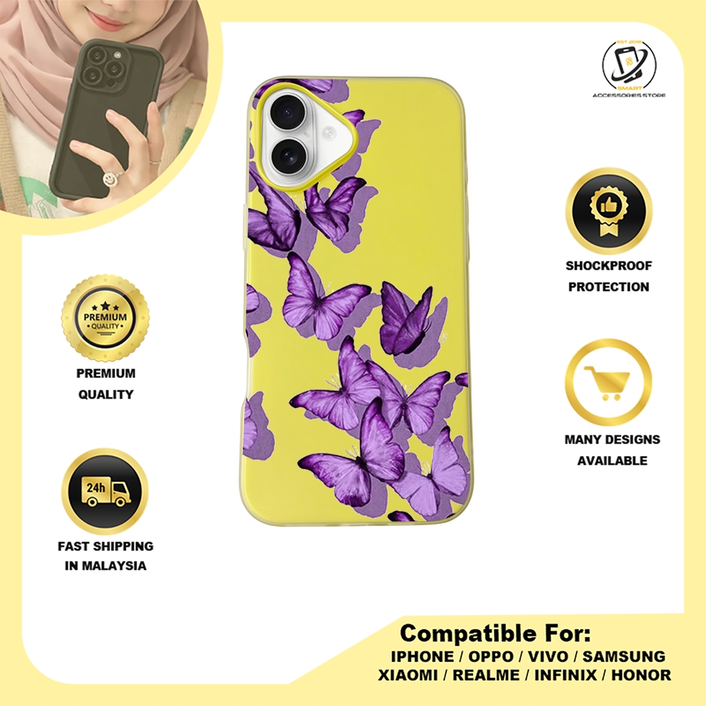 JELLY CASE PHONE FOR IPHONE - DESIGN BUTTERFLY A