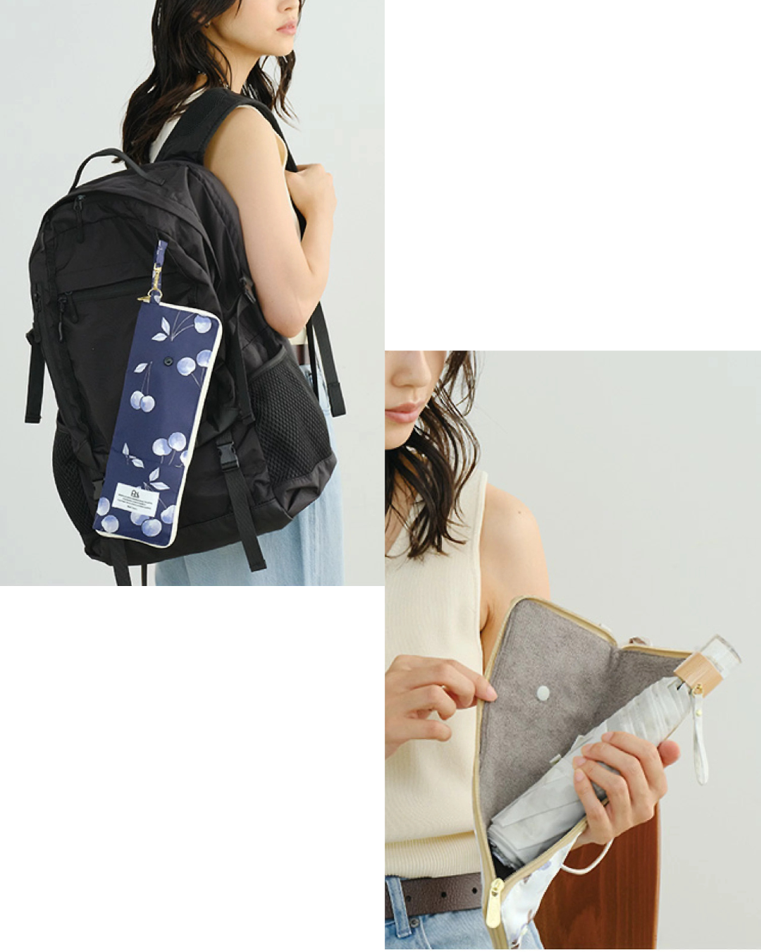 日本代購【 2026新色 日本直送  Wpc  吸水遮套／摺遮袋・可扣袋・可當水樽套・Absorbent Umbrella Case / Foldable Umbrella Pouch 】﻿