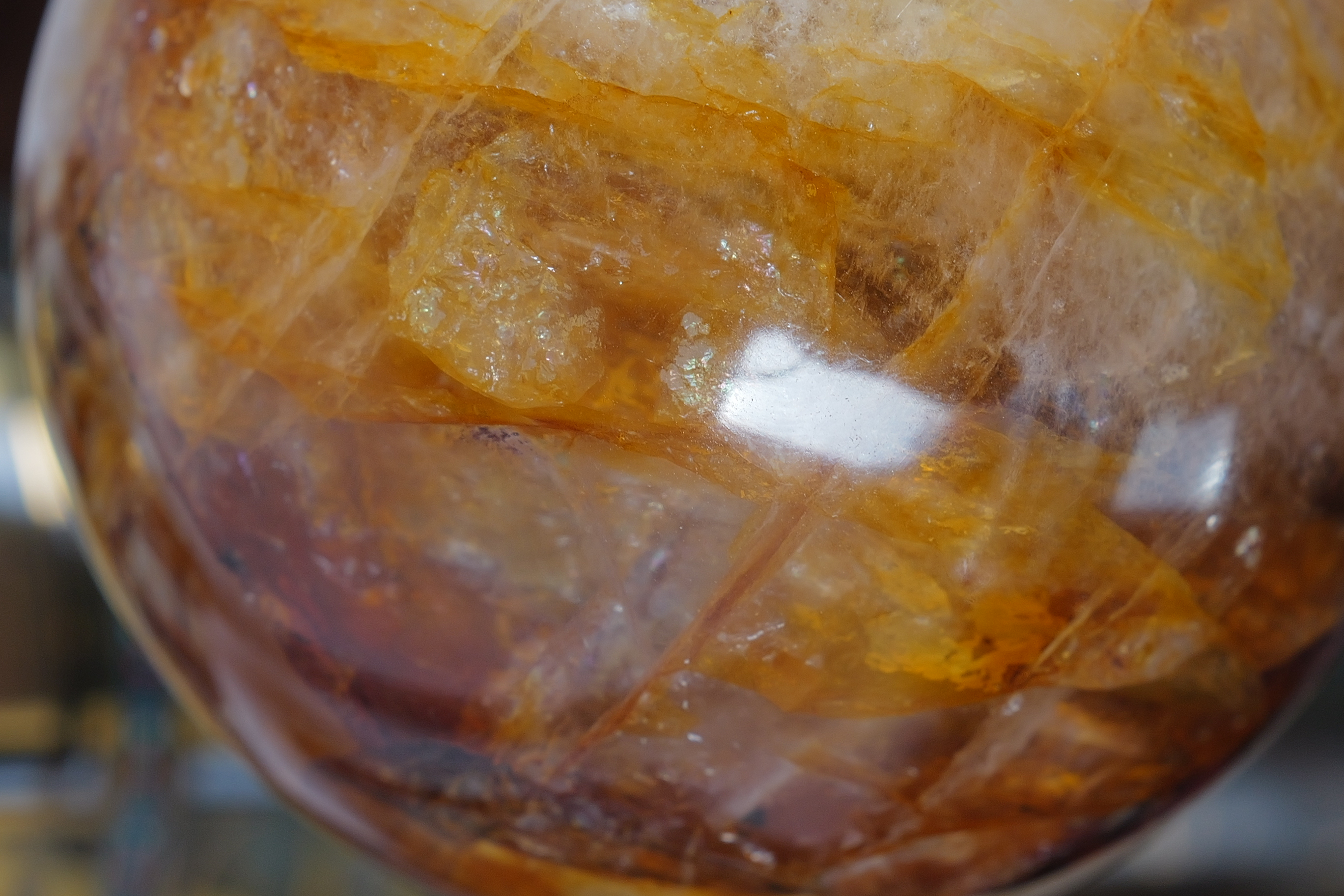  ༒6.5cm Golden Healer Quartz༒GH.1226C10GMN2-RA27*6JM