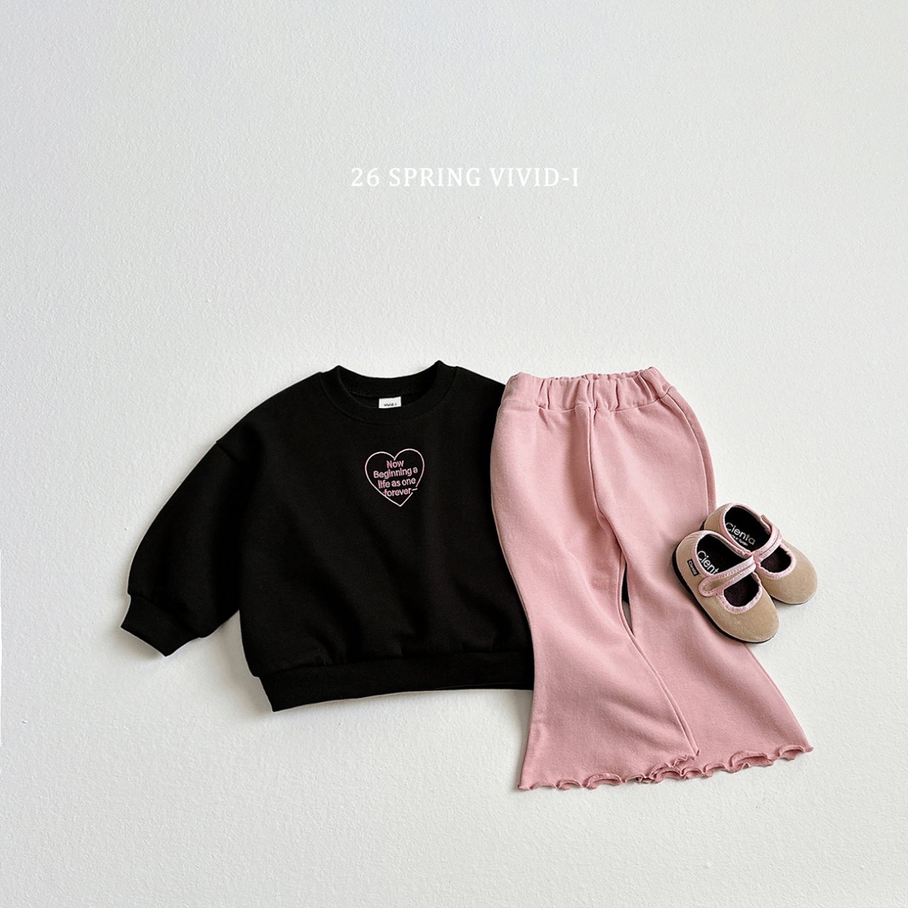 🌸預訂 韓國直送🌸🇰🇷VIVIDI四色純色毛圈花邊喇叭褲