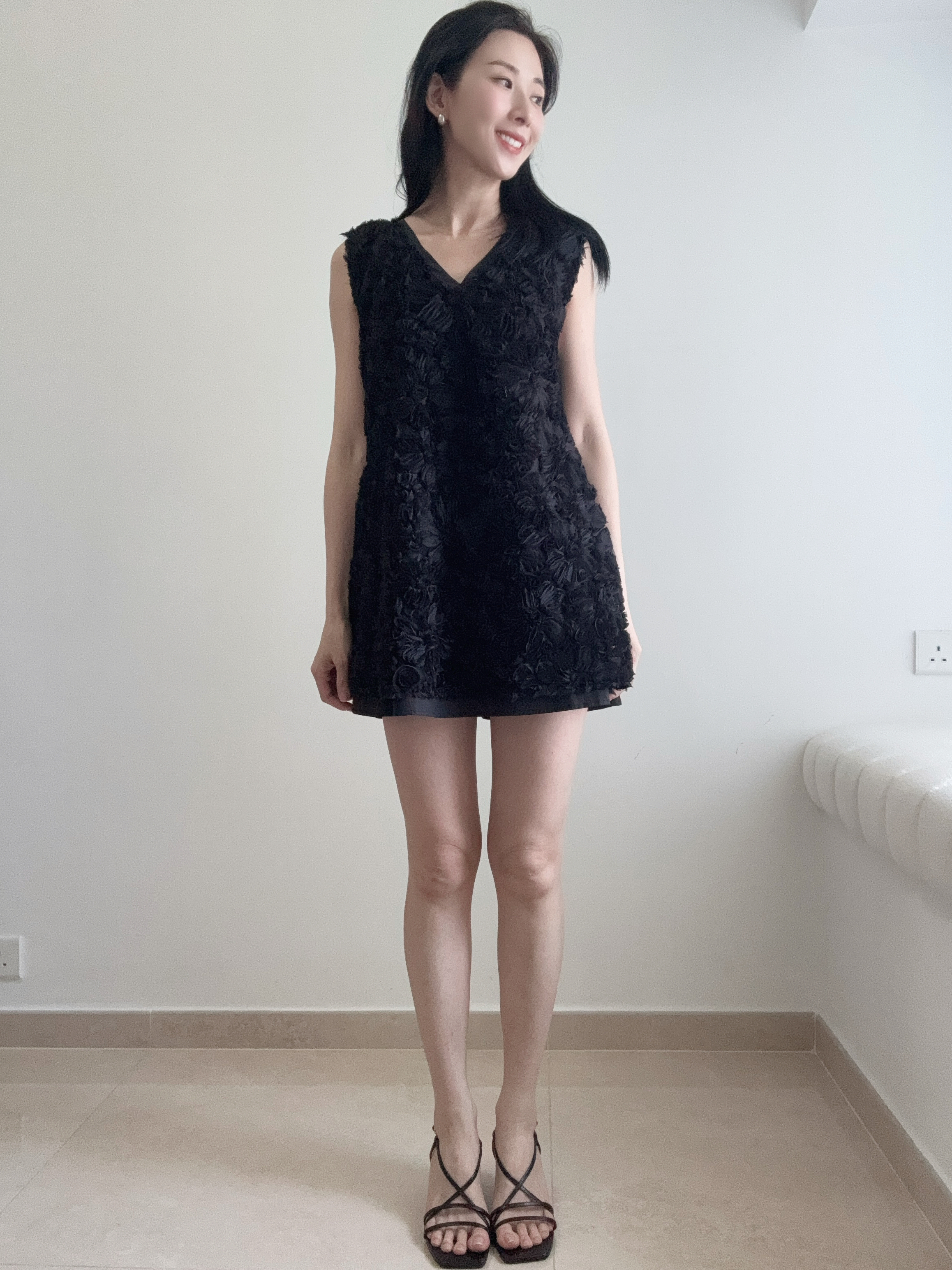 Elegant flower v-neck dress/top