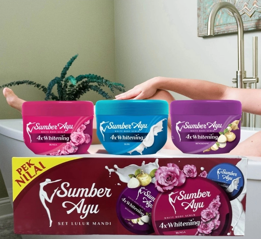 Sumber Ayu Whitening Body Scrub Lulur Mandi 200ML