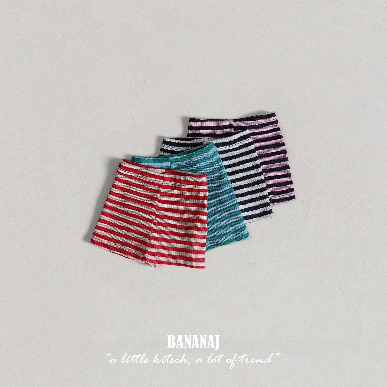 Bananaj | stripe pants (red L110-120)