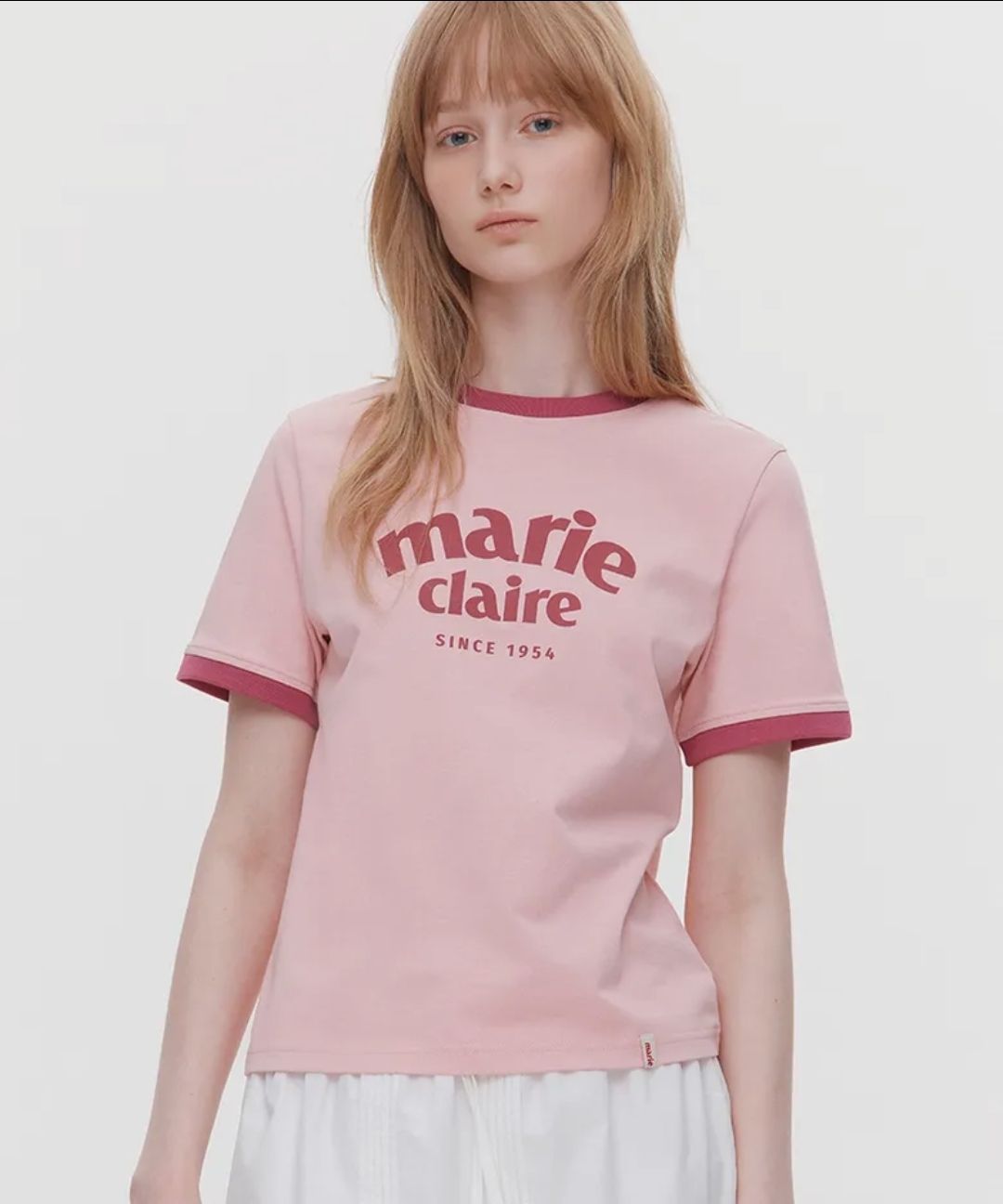 Marie Claire Logo Ringer Tee 