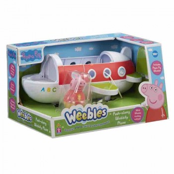 Peppa Pig Weebles Push-Along Wobbily Plane（粉紅豬小妹不倒翁旅行飛機）