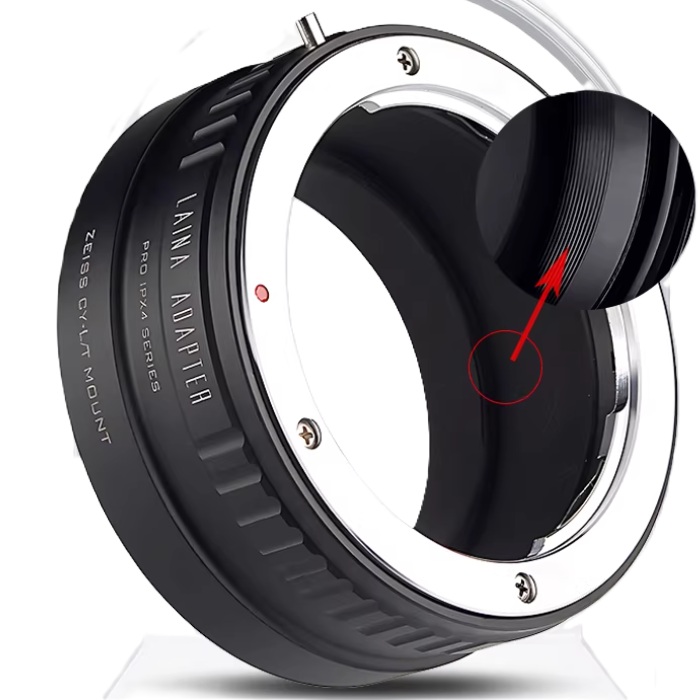 LAINA Contax / Yashica (CY) SLR Lens To Leica L-Mount Alliance (TL/SL) Mirrorless Cameras  (Pro IPX4 Series 防水膠圈接環)